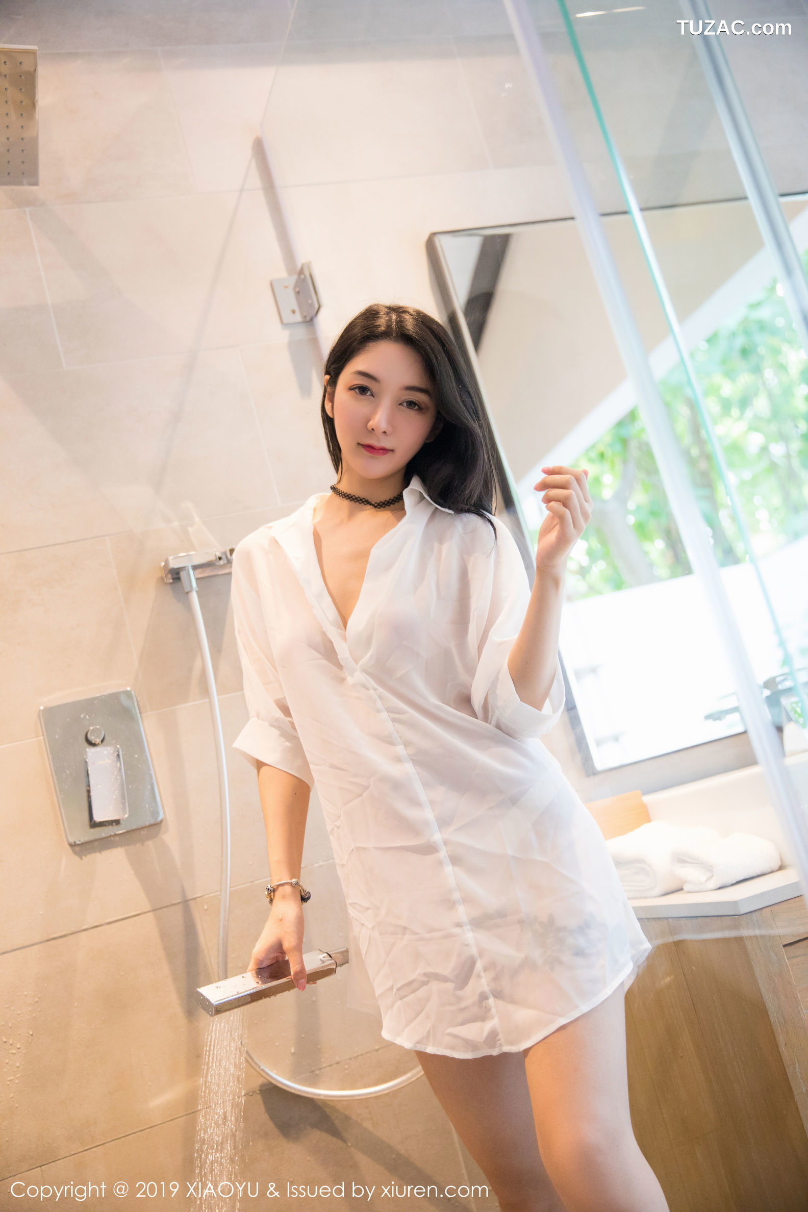 XiaoYu语画界-211-小热巴-《白丝蕾丝-浴室衬衫湿身》-2019.12.10