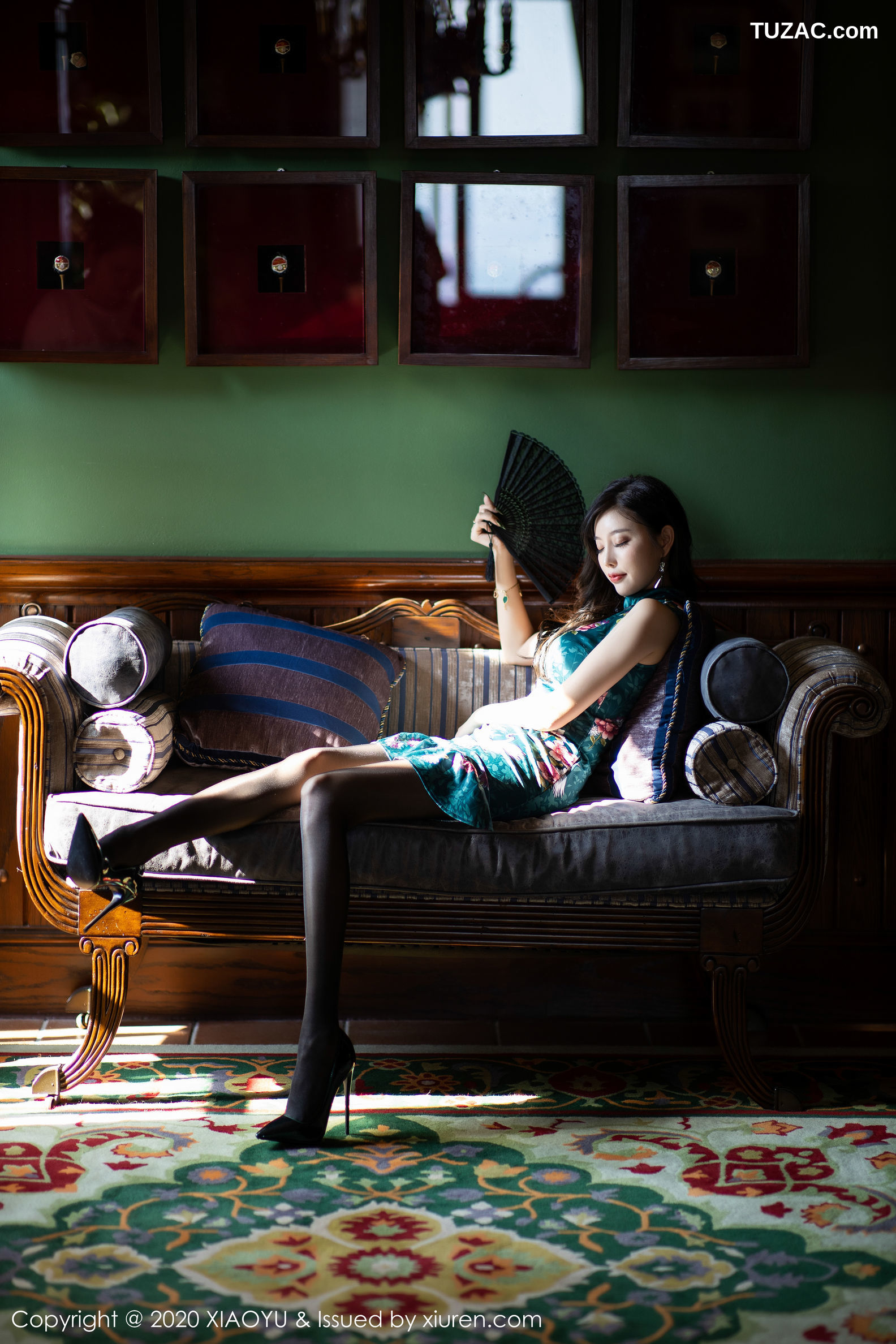 XiaoYu语画界-247-杨晨晨-《古典旗袍-黑丝高跟系列》-2020.02.15