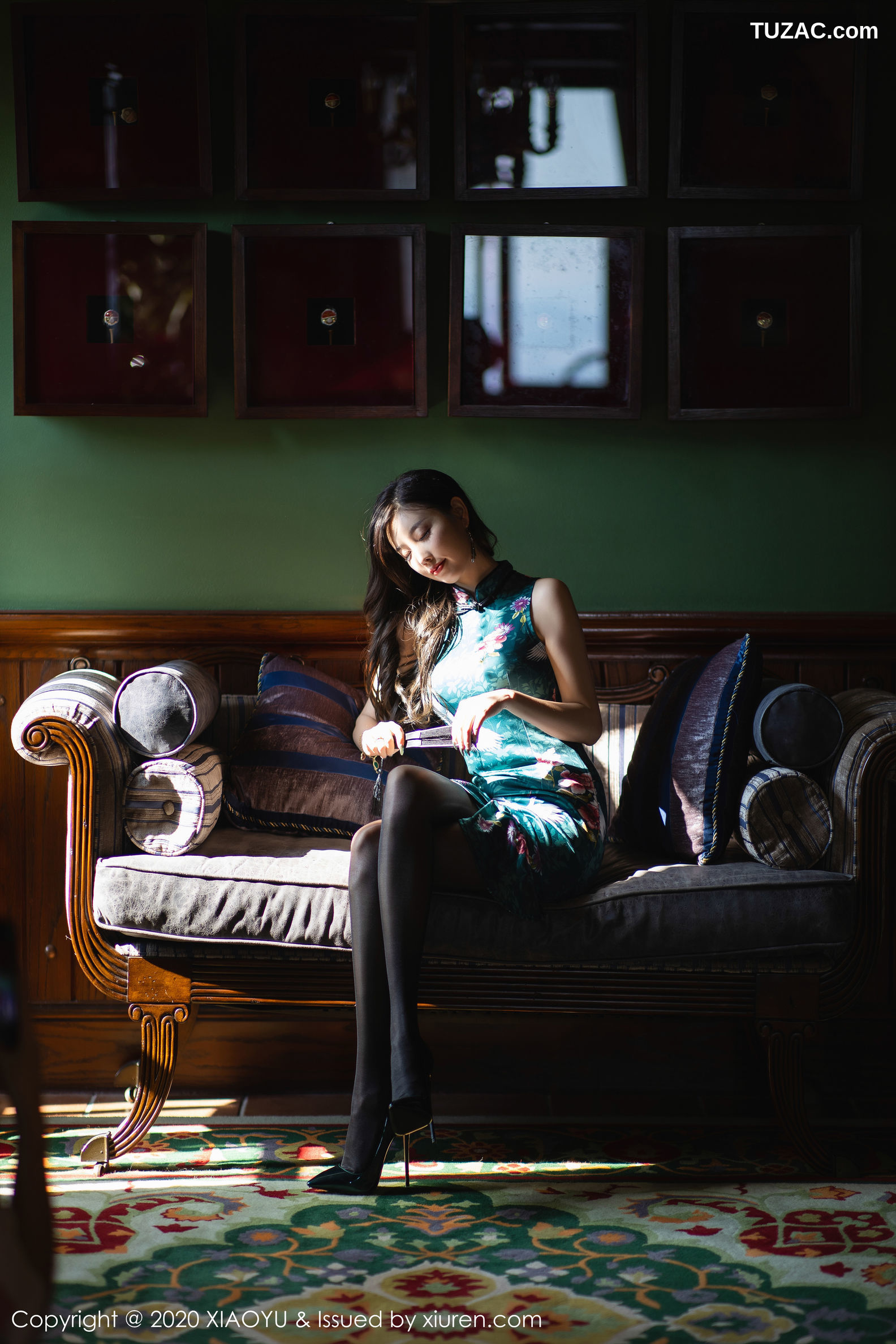 XiaoYu语画界-247-杨晨晨-《古典旗袍-黑丝高跟系列》-2020.02.15