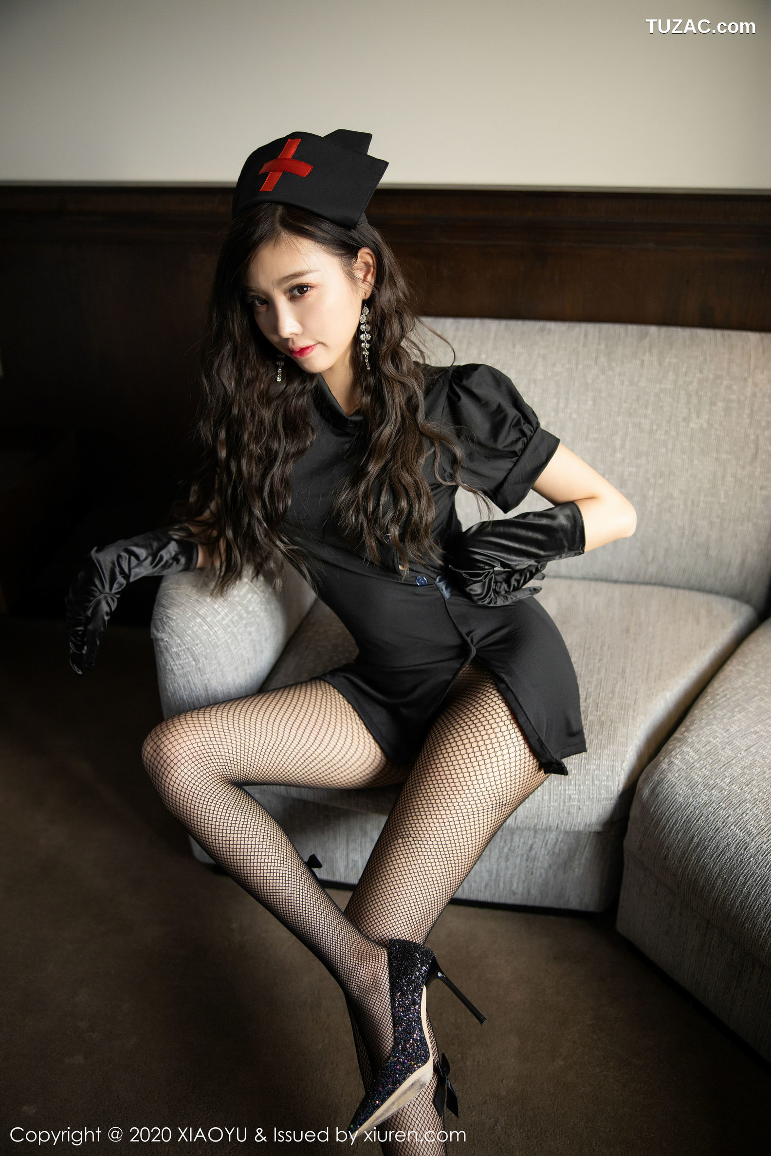 XiaoYu语画界-252-杨晨晨-《黑丝网袜性感护士制服》-2020.02.21
