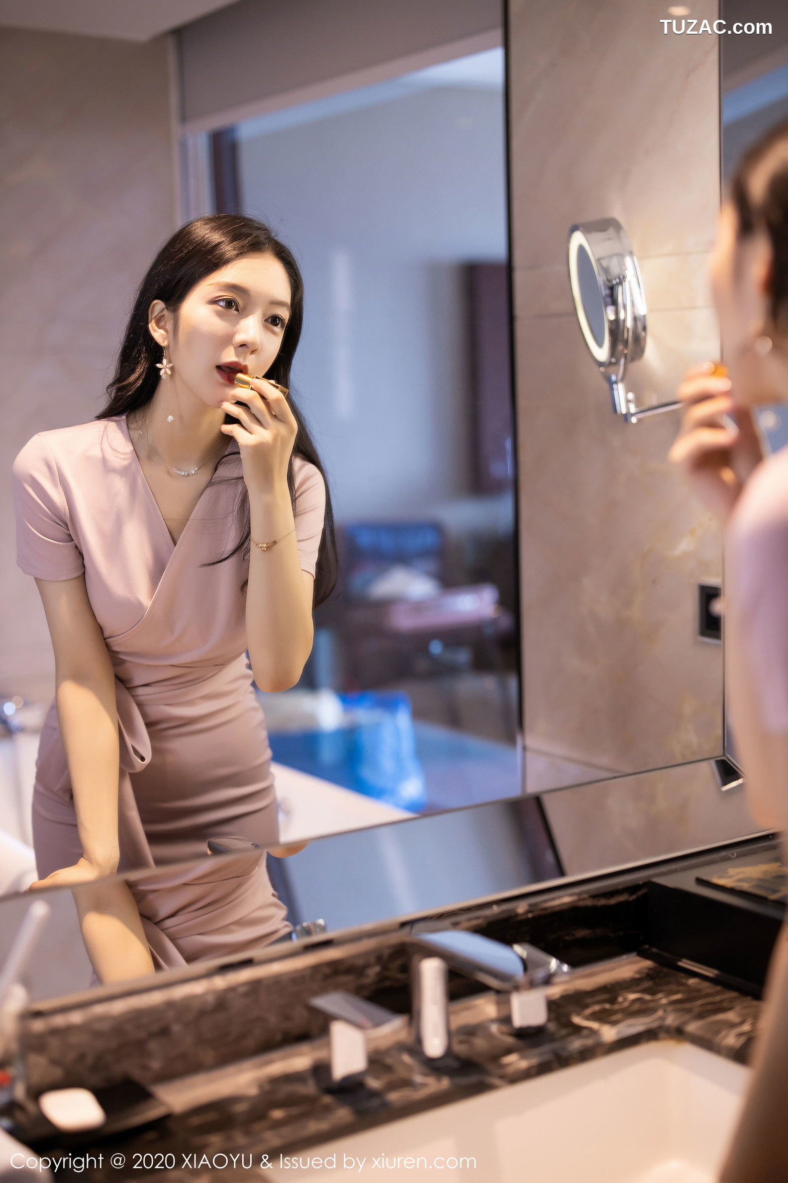 XiaoYu语画界-256-小热巴-《玫瑰金色的吊裙与丝袜诱惑》-2020.02.27