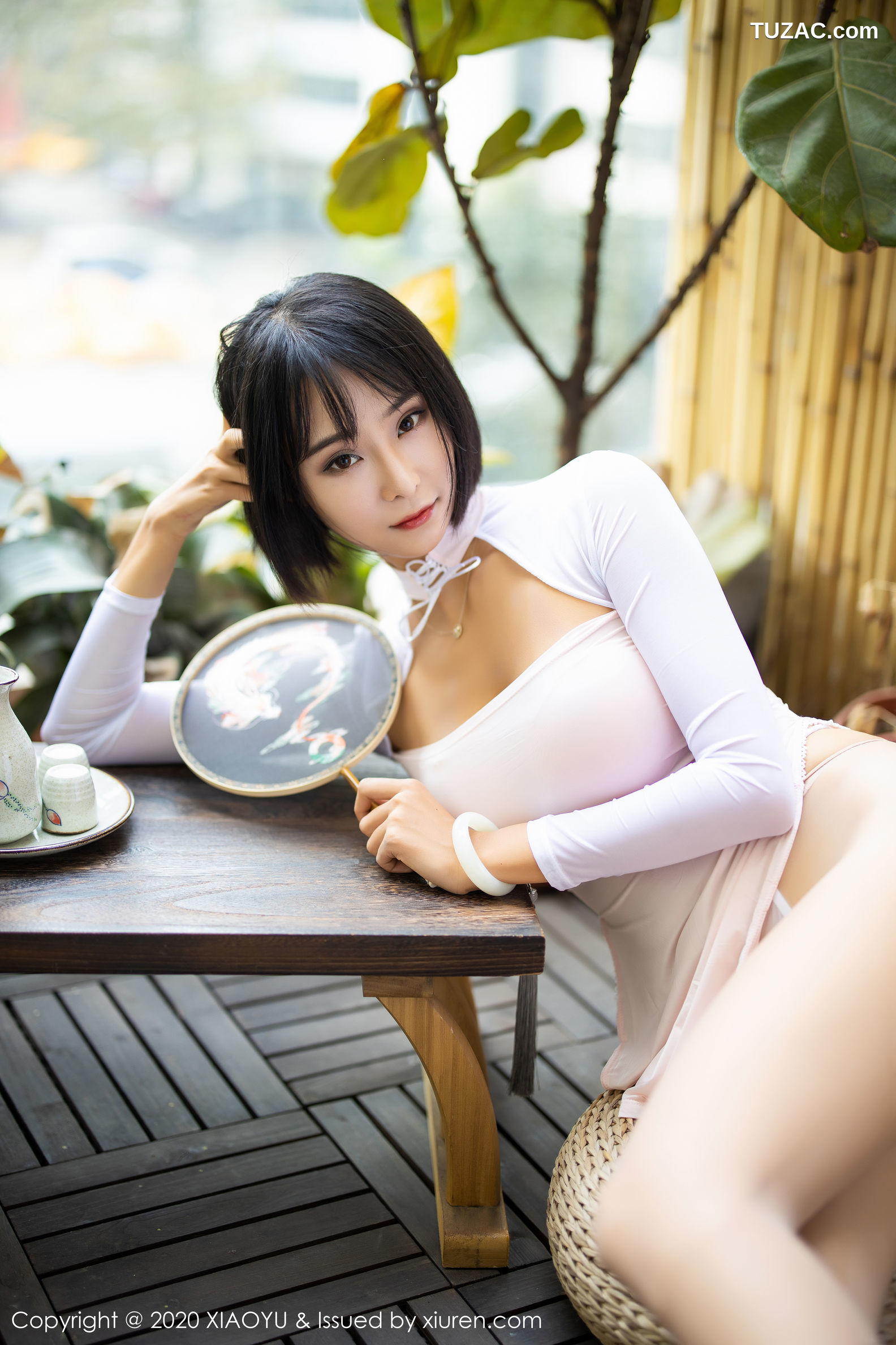 XiaoYu语画界-269-蓝夏Akasha-《扇子与朦胧丝袜》-2020.03.17