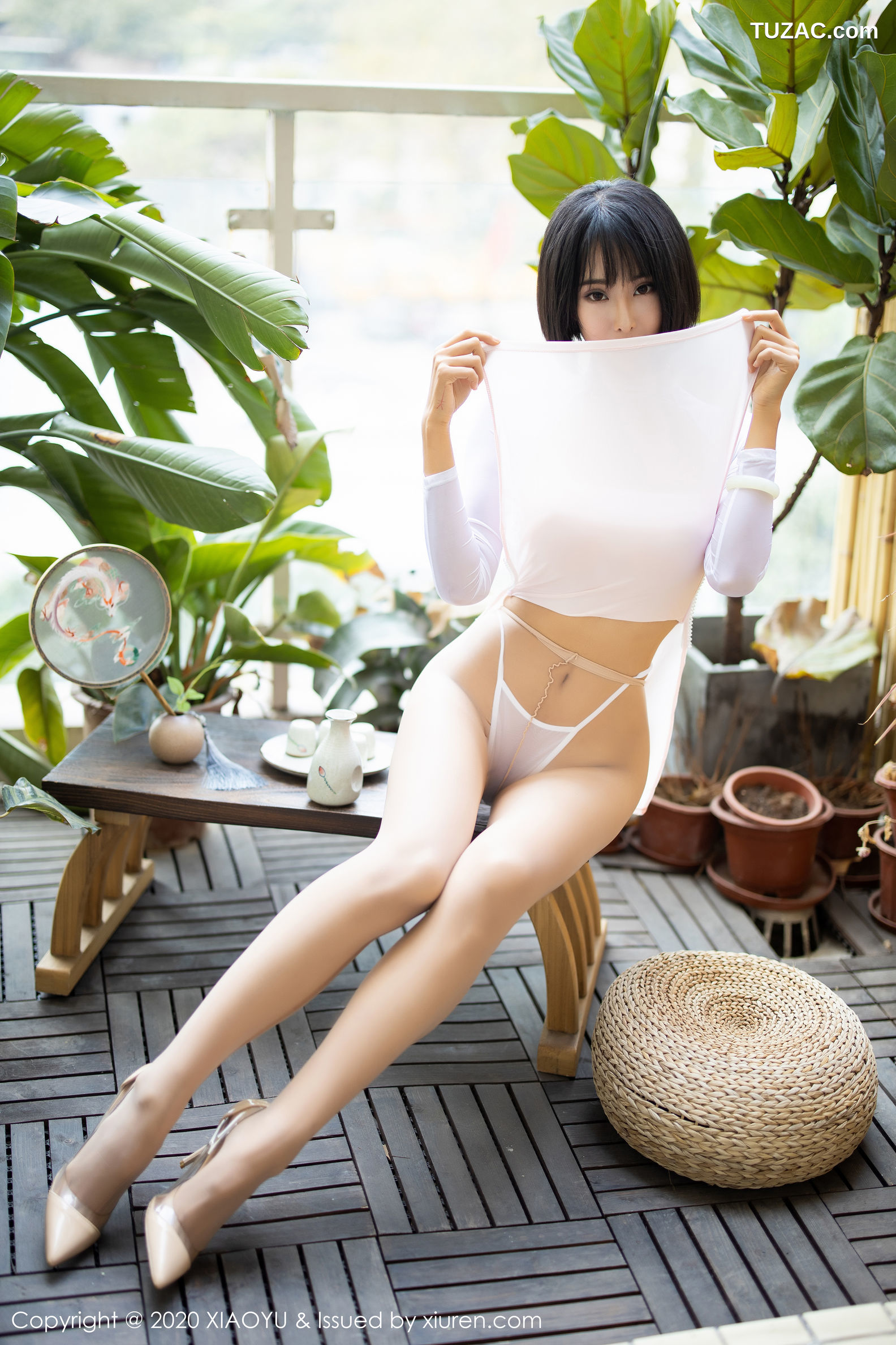 XiaoYu语画界-269-蓝夏Akasha-《扇子与朦胧丝袜》-2020.03.17