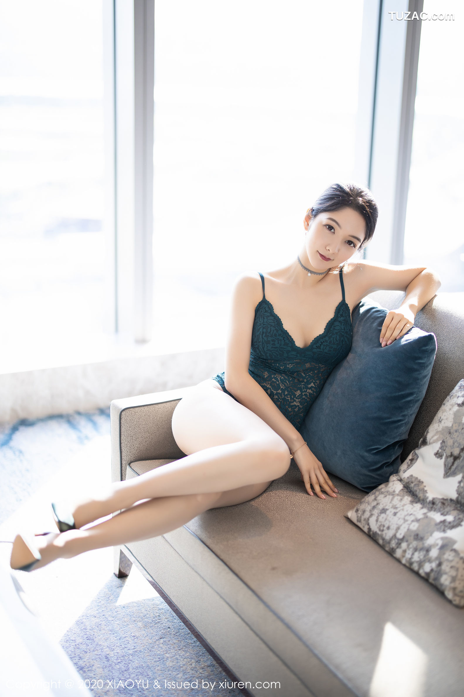 XiaoYu语画界-284-小热巴-《魅惑黑丝内衣与性感镂空吊带》-2020.04.08