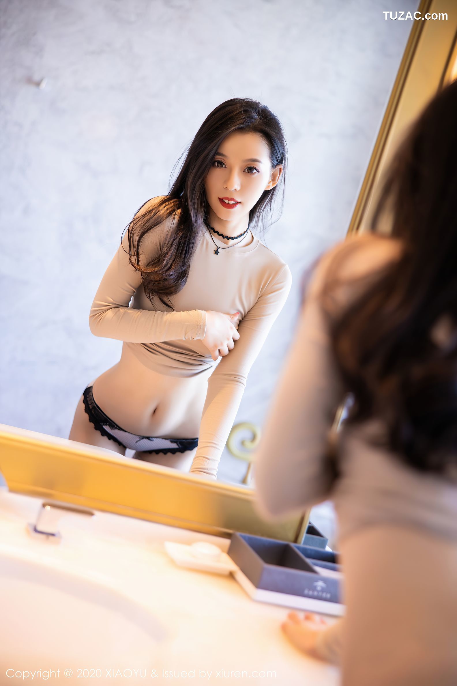 XiaoYu语画界-362-言沫-《一袭米色的服饰与极致朦胧丝袜》-2020.09.03
