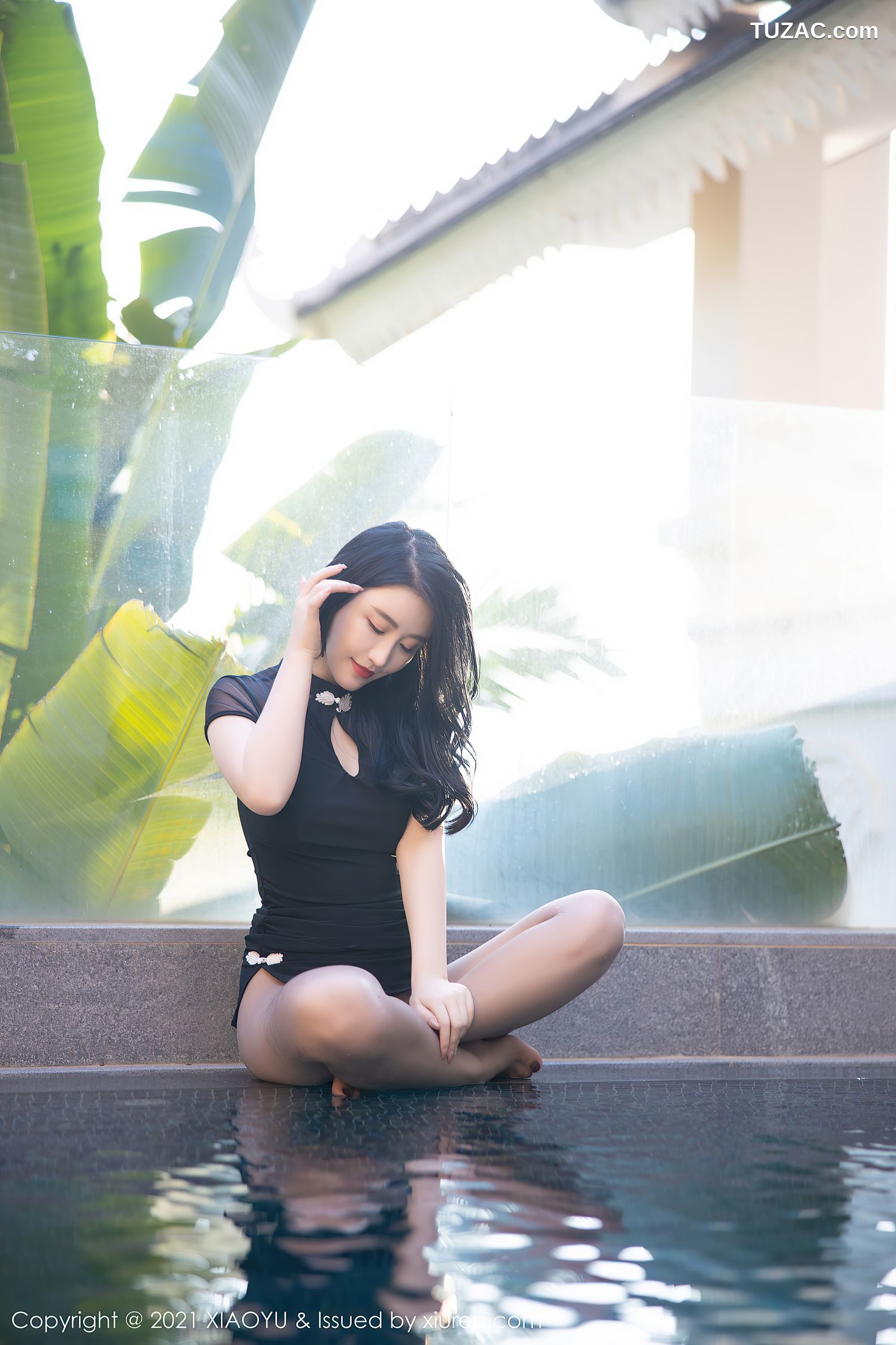 XiaoYu语画界-476-绯月樱-西双版纳旅拍-典雅旗袍黑丝-2021.02.25