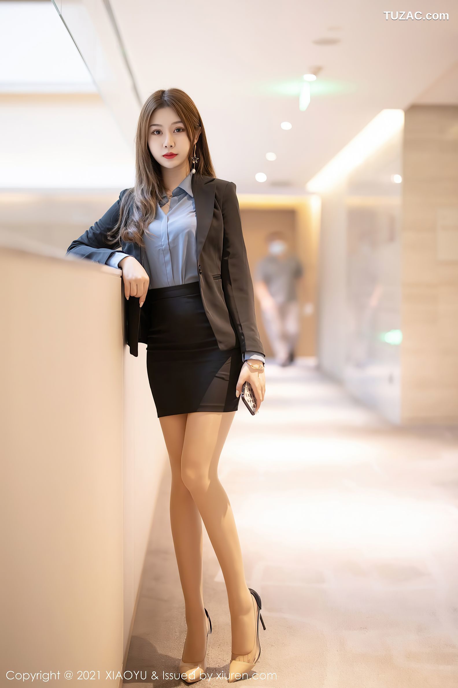 XiaoYu语画界-480-梦梵-职场ol制服黑短裙肉丝-2021.03.03