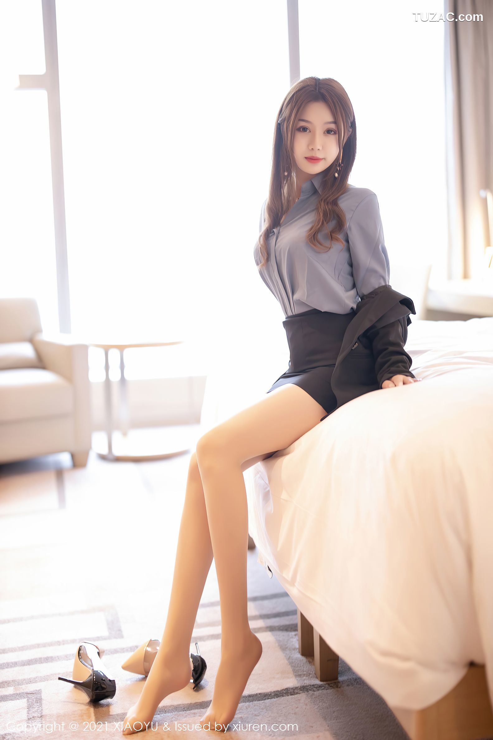 XiaoYu语画界-480-梦梵-职场ol制服黑短裙肉丝-2021.03.03