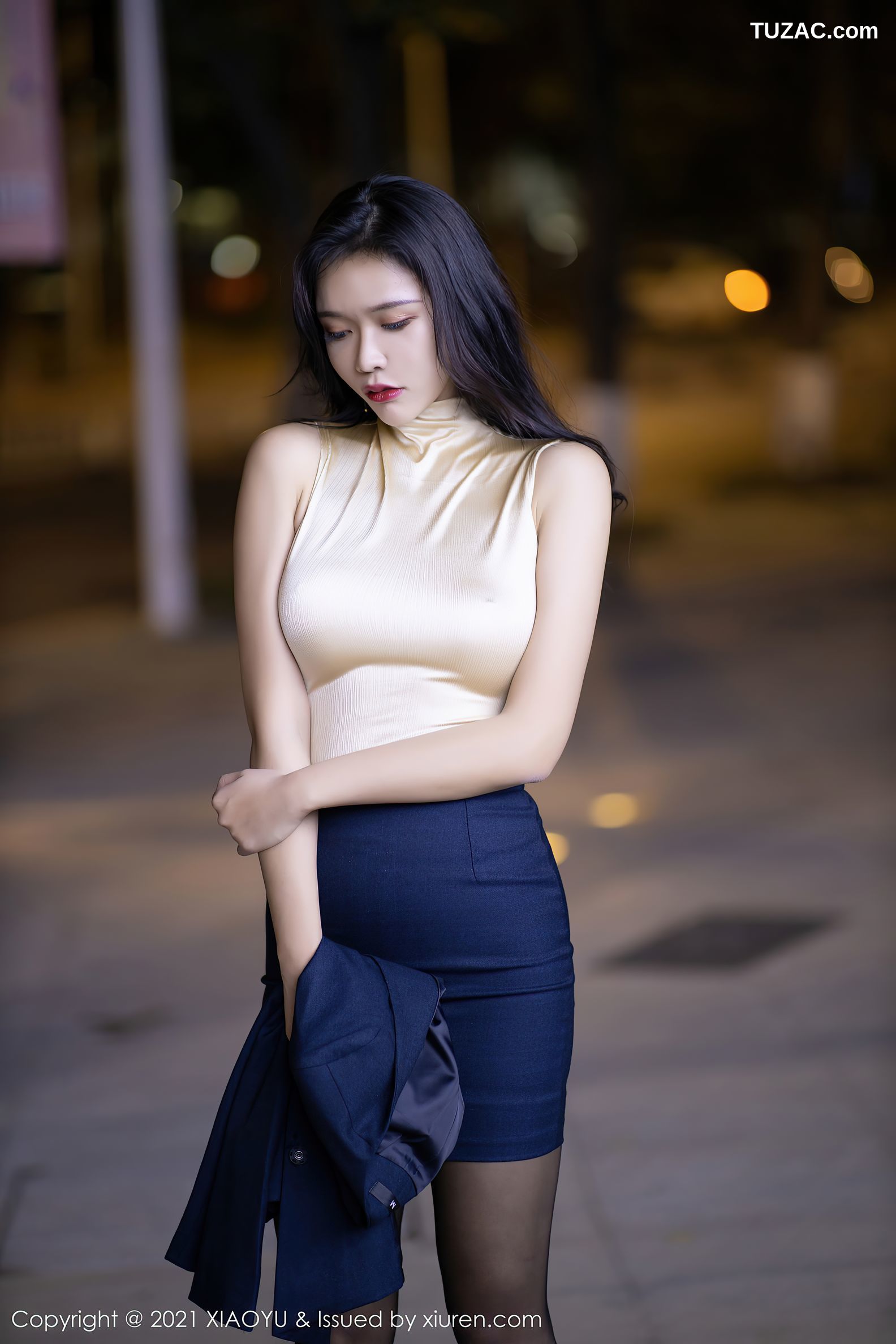 XiaoYu语画界-481-娜比-时尚外景车拍主题黑丝-2021.03.04