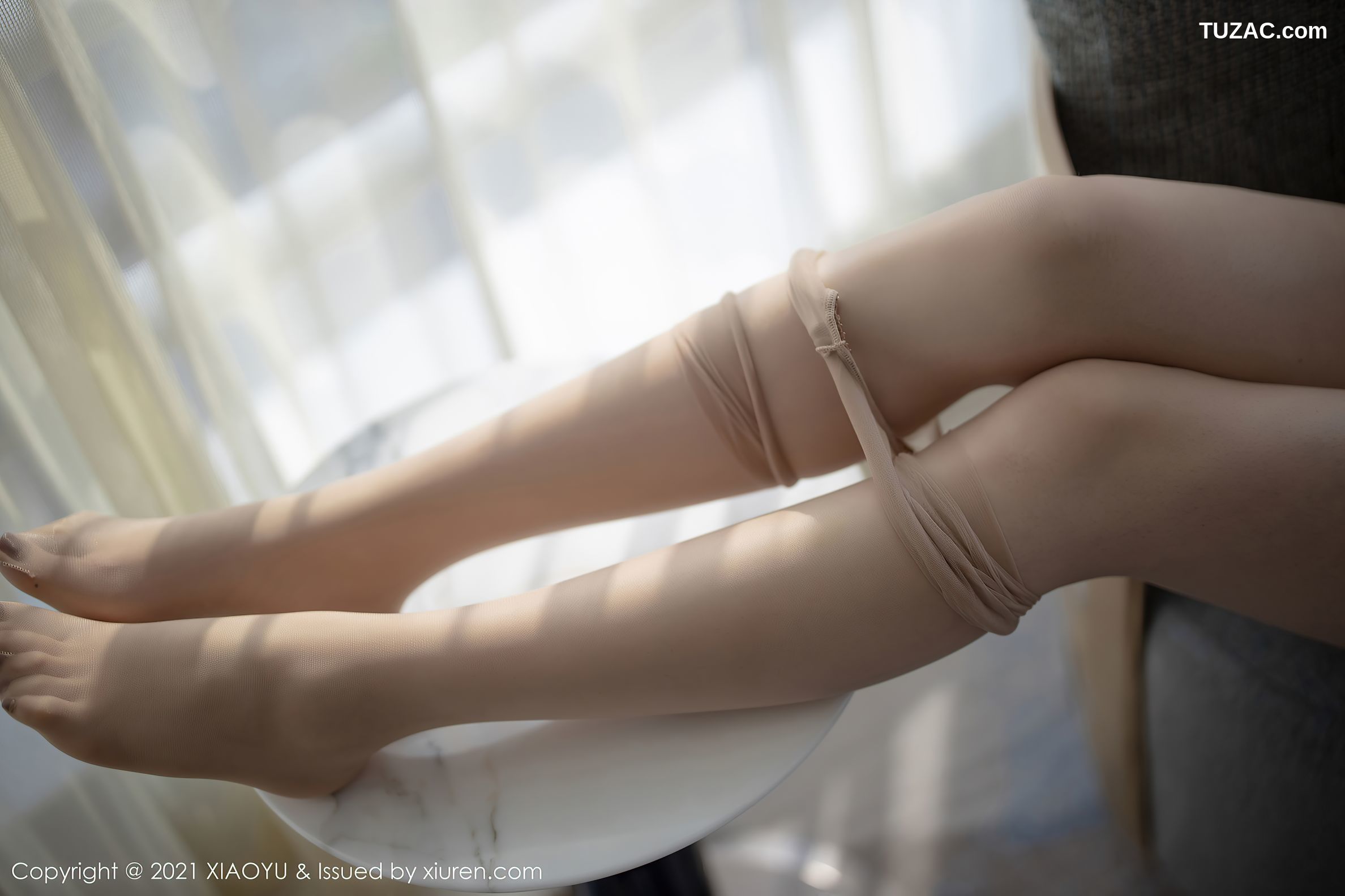 XiaoYu语画界-485-芝芝-时尚动人街拍-皮裙肉丝-2021.03.10