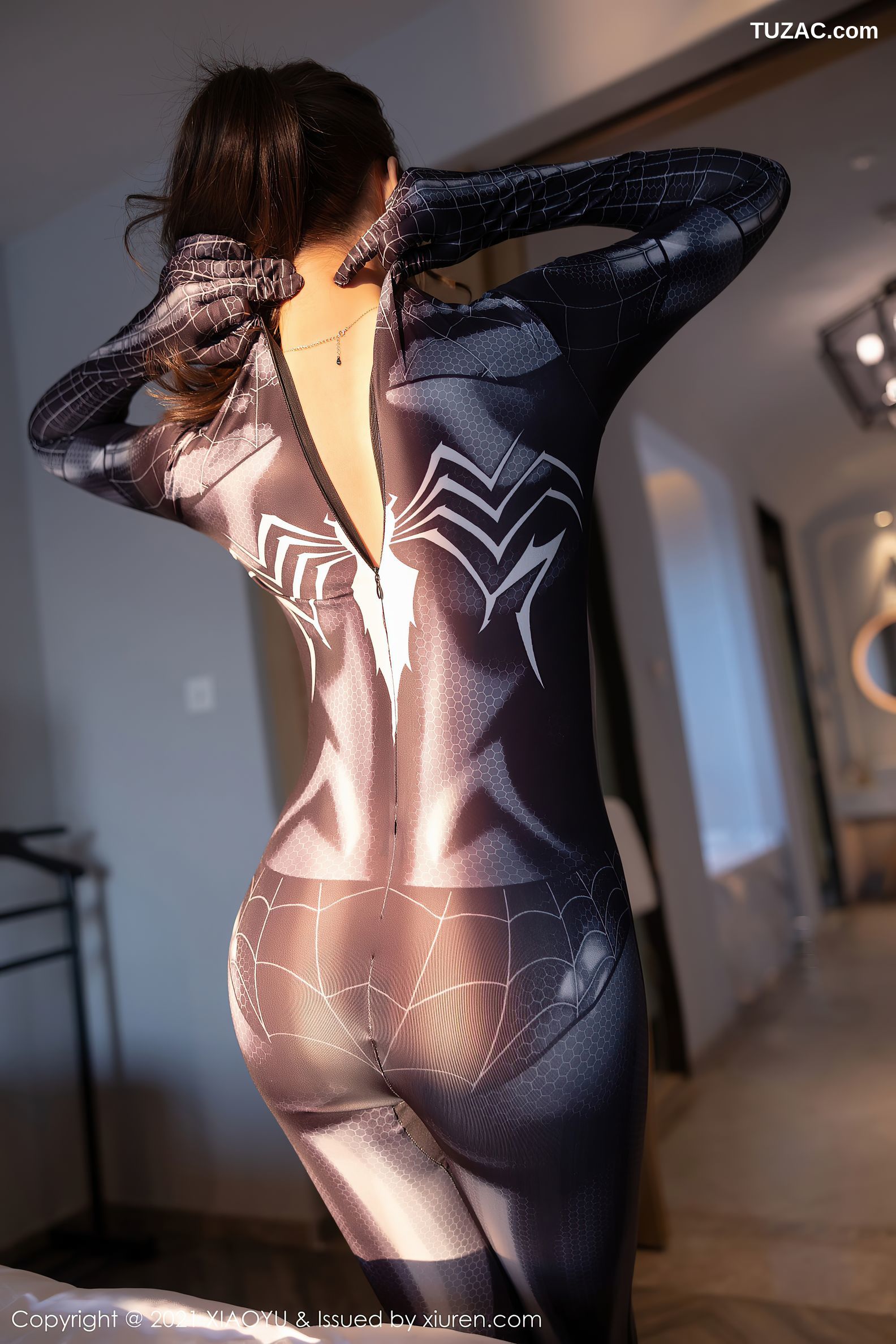 XiaoYu语画界-559-郑颖姗-青岛旅拍-情趣蜘蛛侠服饰-2021.06.29