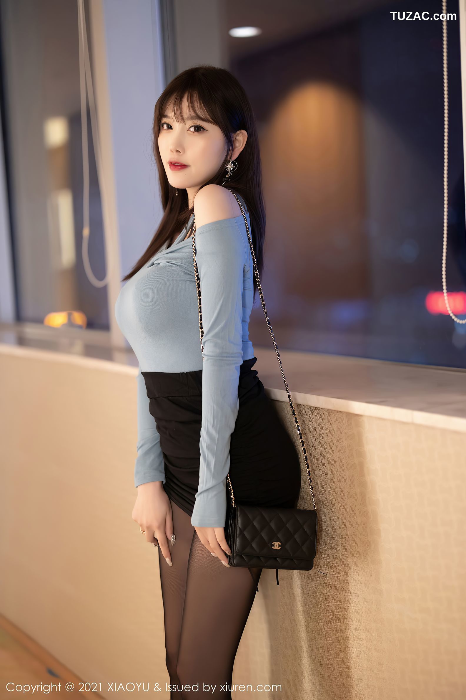 XiaoYu语画界-597-杨晨晨-黑丝裤袜翘臀-2021.08.20