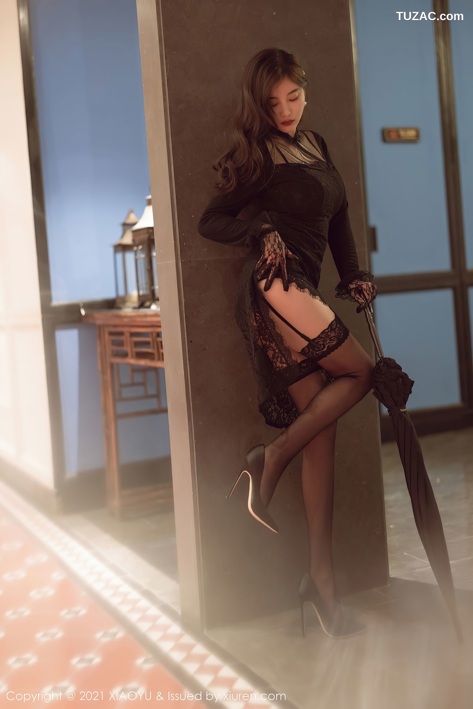 XiaoYu语画界-612-杨晨晨Sugar-白月光与朱砂痣-吊带黑丝-2021.09.10