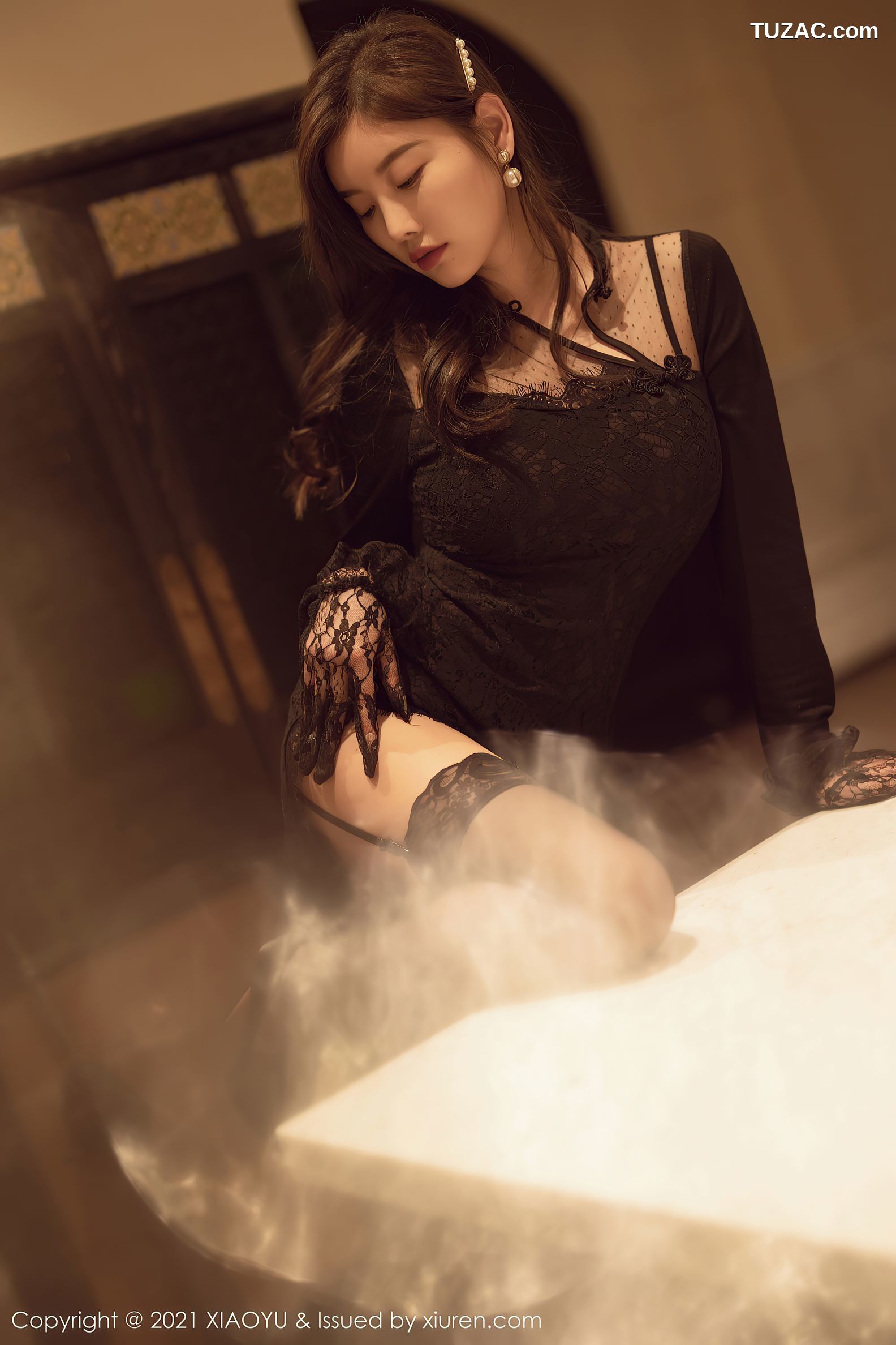 XiaoYu语画界-612-杨晨晨Sugar-白月光与朱砂痣-吊带黑丝-2021.09.10