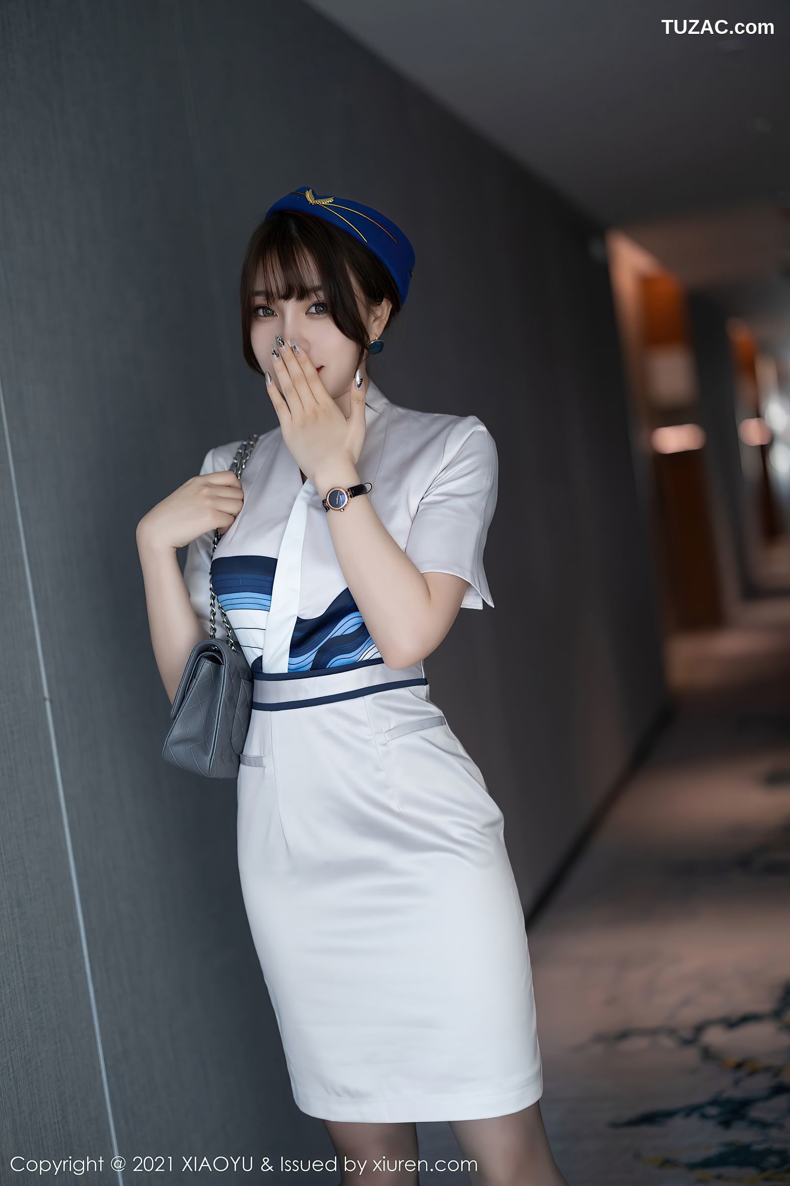 XiaoYu语画界-642-芝芝Booty-空乘制服性感内衣-2021.10.28