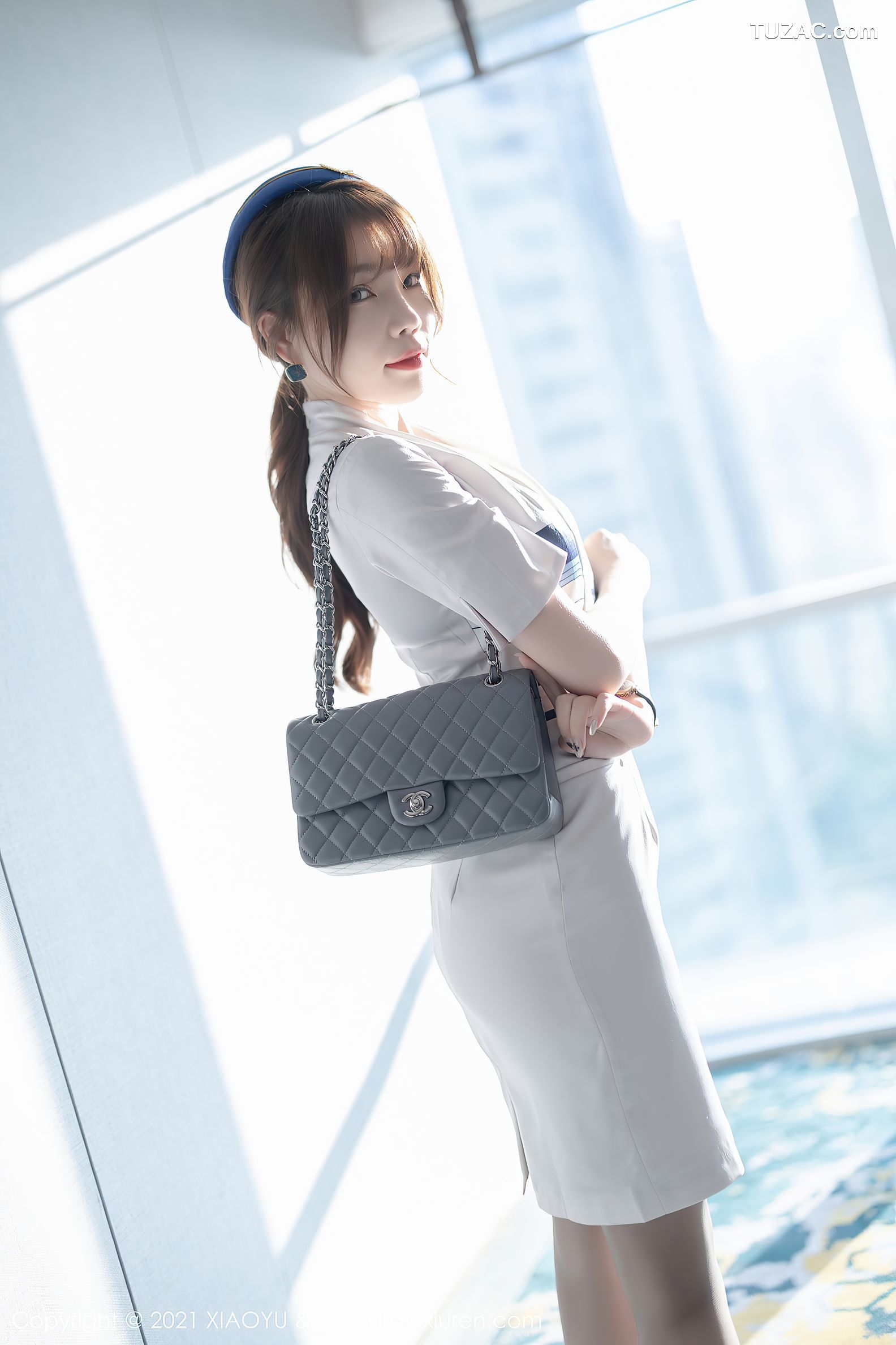 XiaoYu语画界-642-芝芝Booty-空乘制服性感内衣-2021.10.28