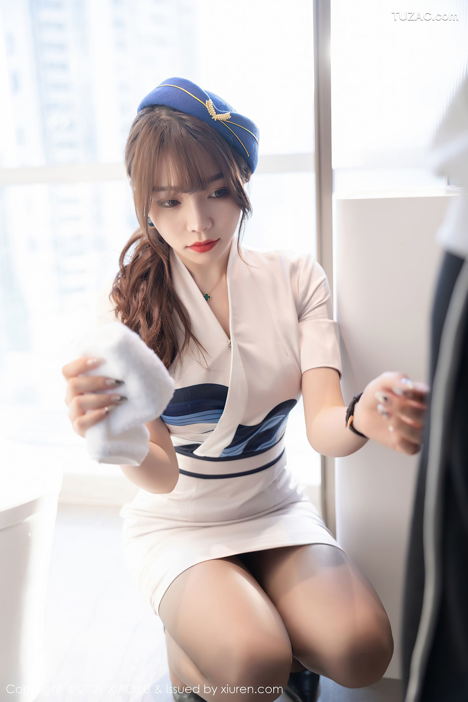 XiaoYu语画界-642-芝芝Booty-空乘制服性感内衣-2021.10.28