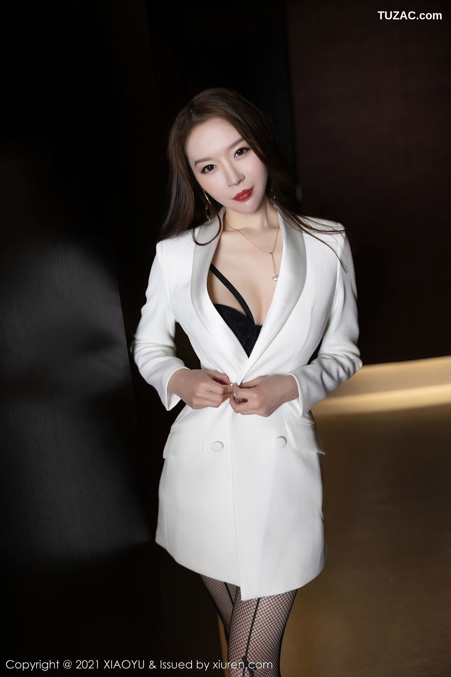 XiaoYu语画界-646-梦心月-黑色情趣内衣黑丝渔网-2021.11.03