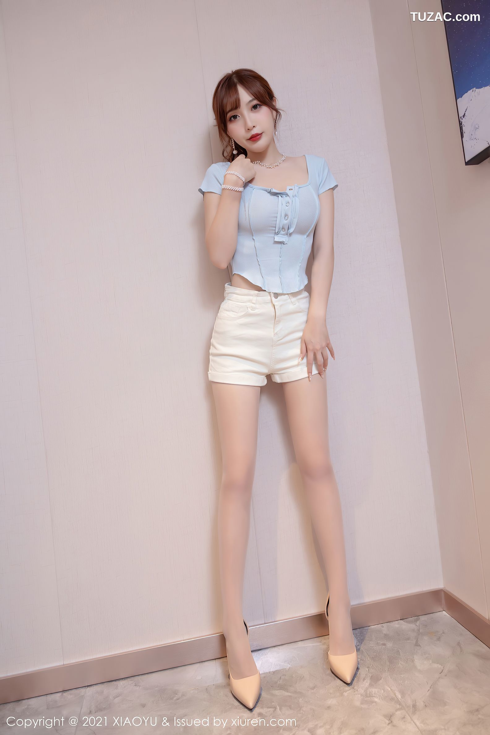 XiaoYu语画界-657-林星阑-浴室低胸服饰超薄肉丝-2021.11.18