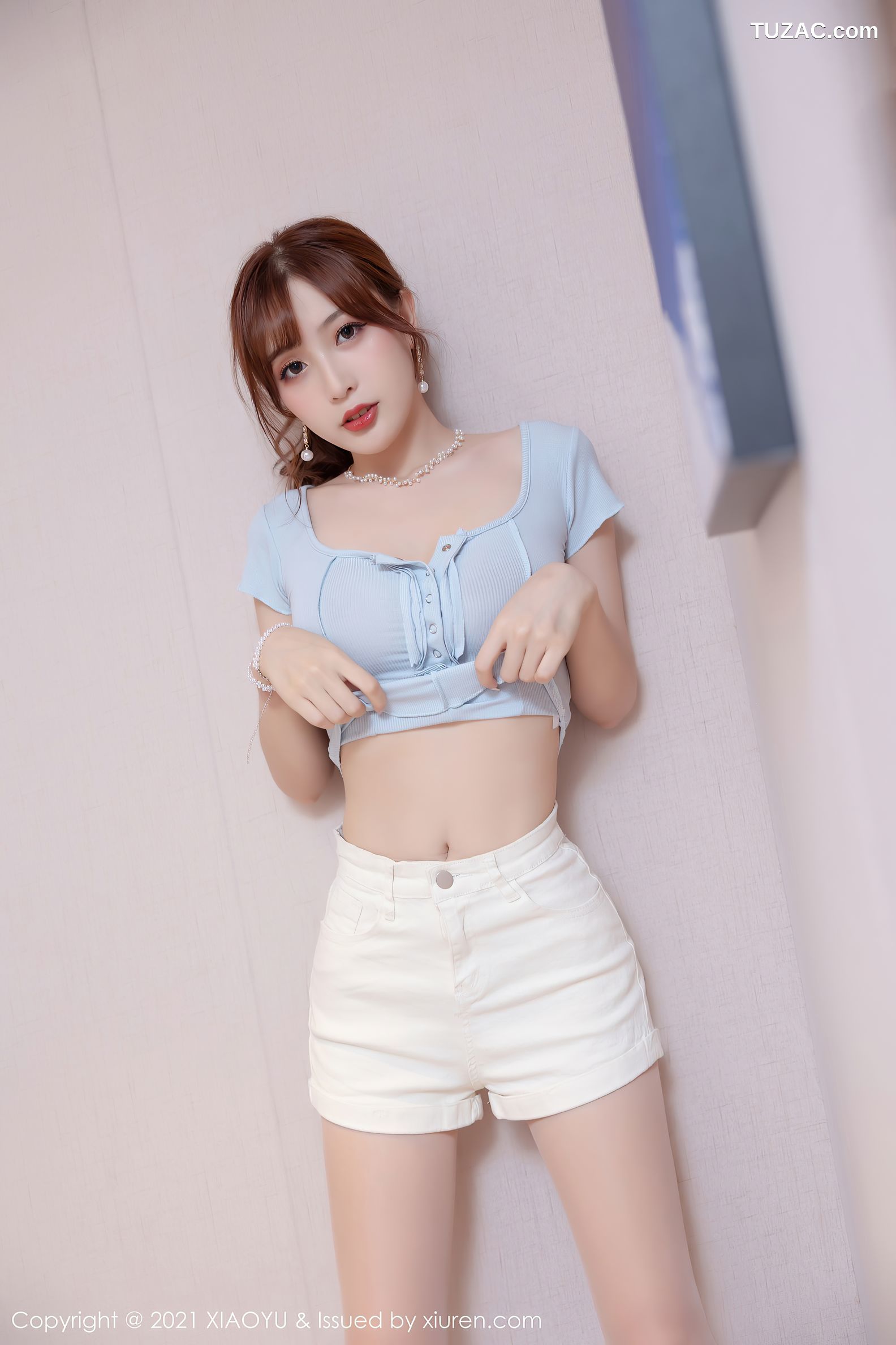 XiaoYu语画界-657-林星阑-浴室低胸服饰超薄肉丝-2021.11.18