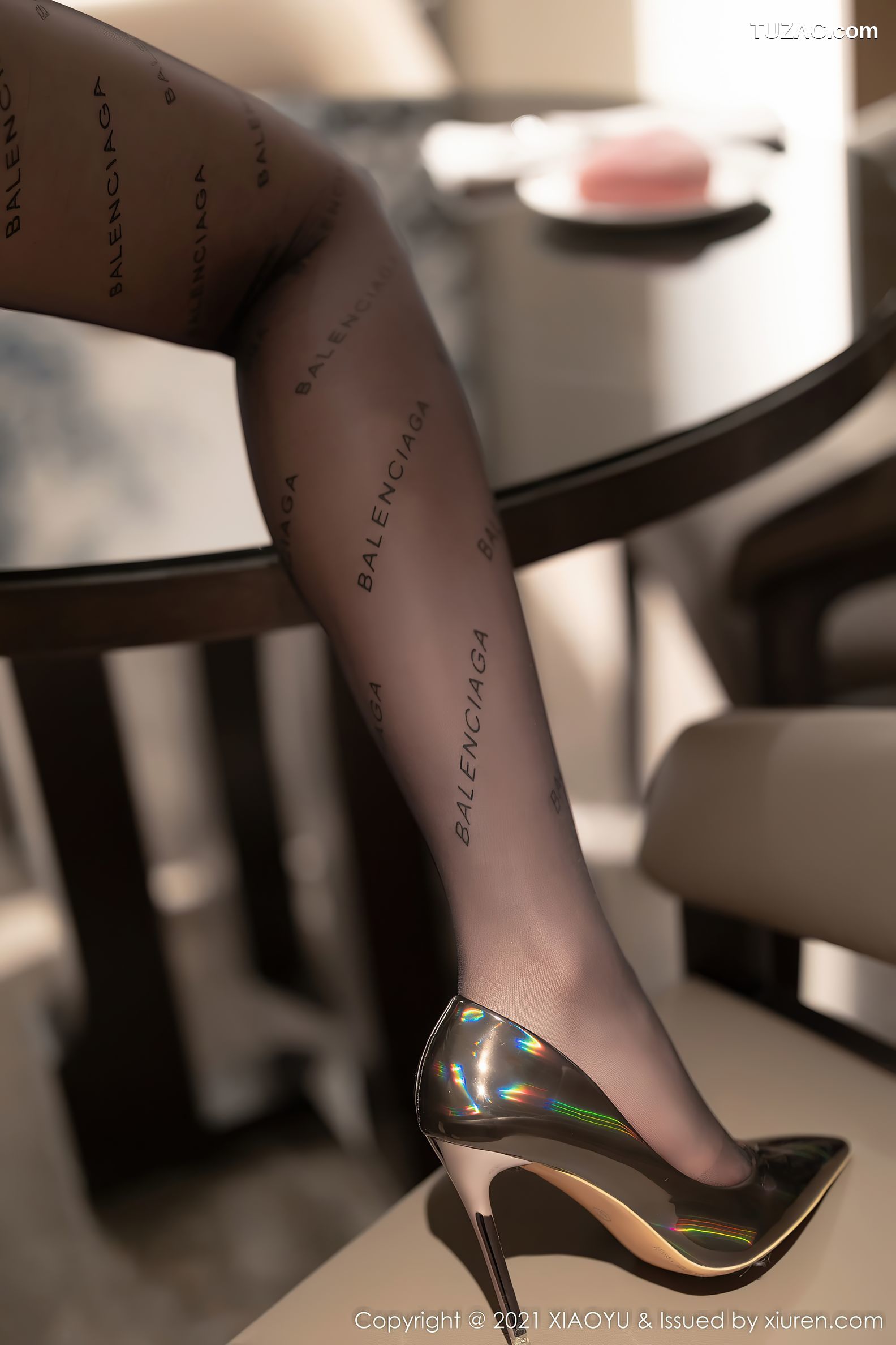 XiaoYu语画界-669-芝芝Booty-蓝色连衣超短裙黑丝-2021.12.06