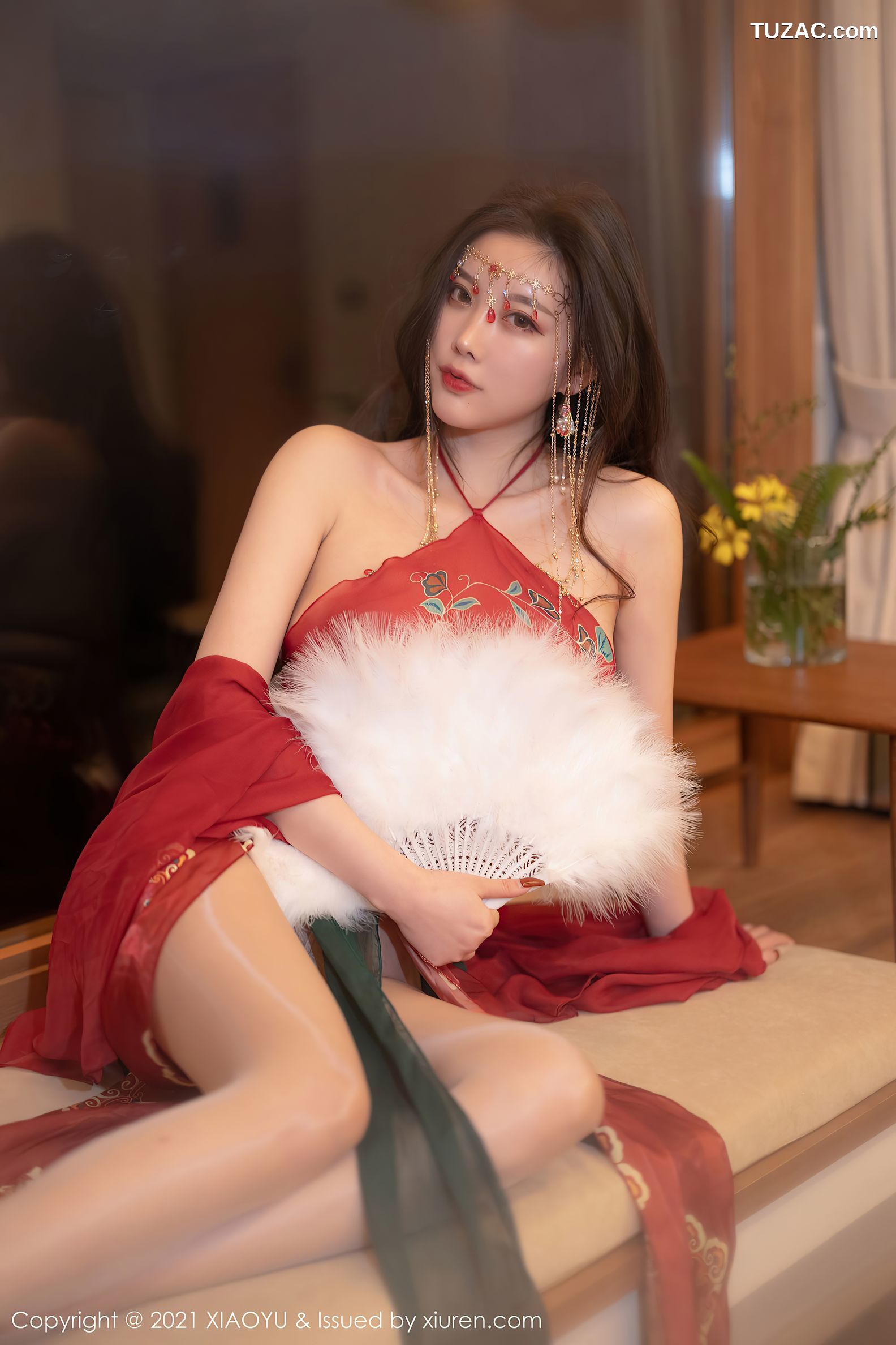 XiaoYu语画界-688-杨晨晨Sugar-丽江心愿旅拍红色古装肚兜-2021.12.31