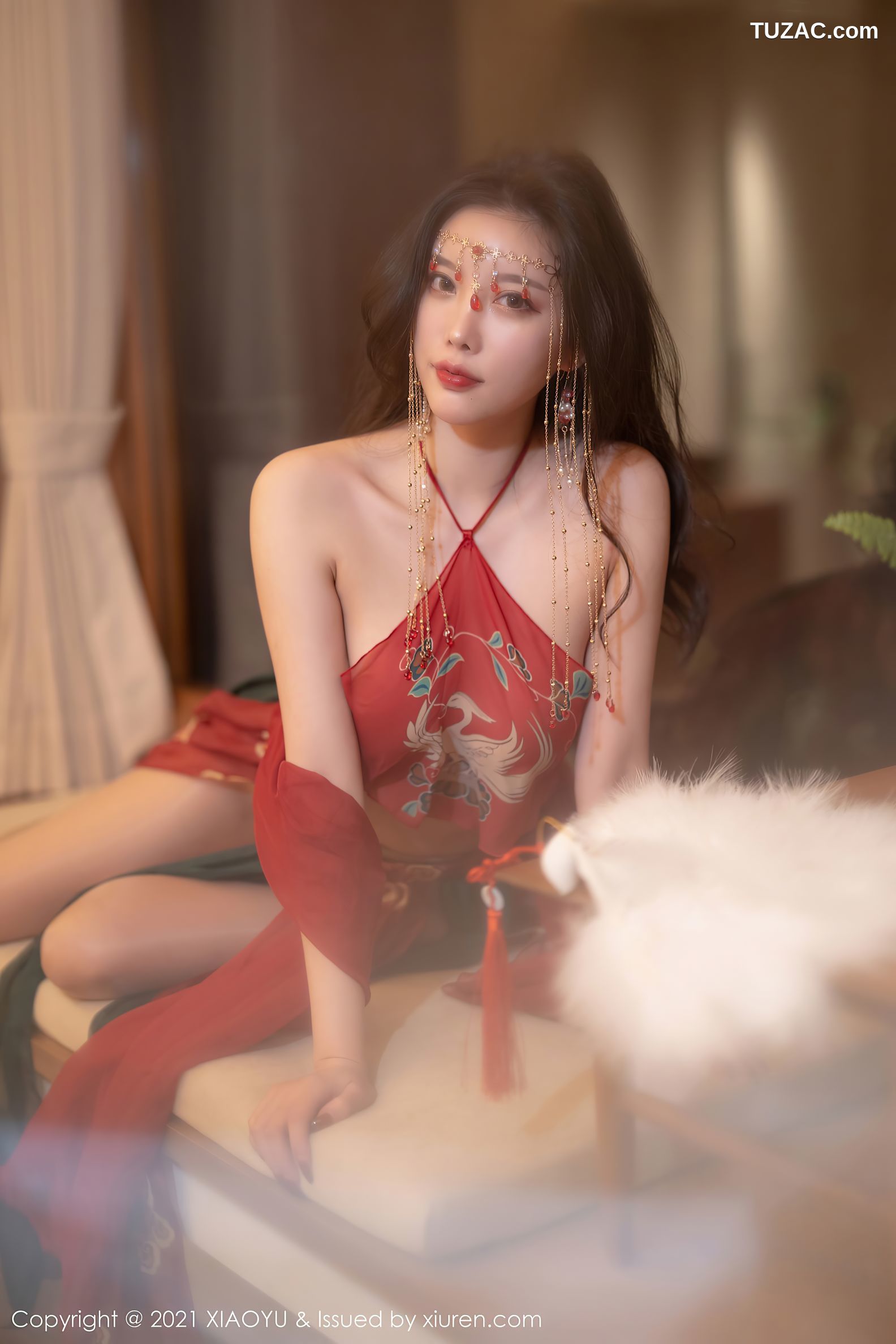 XiaoYu语画界-688-杨晨晨Sugar-丽江心愿旅拍红色古装肚兜-2021.12.31