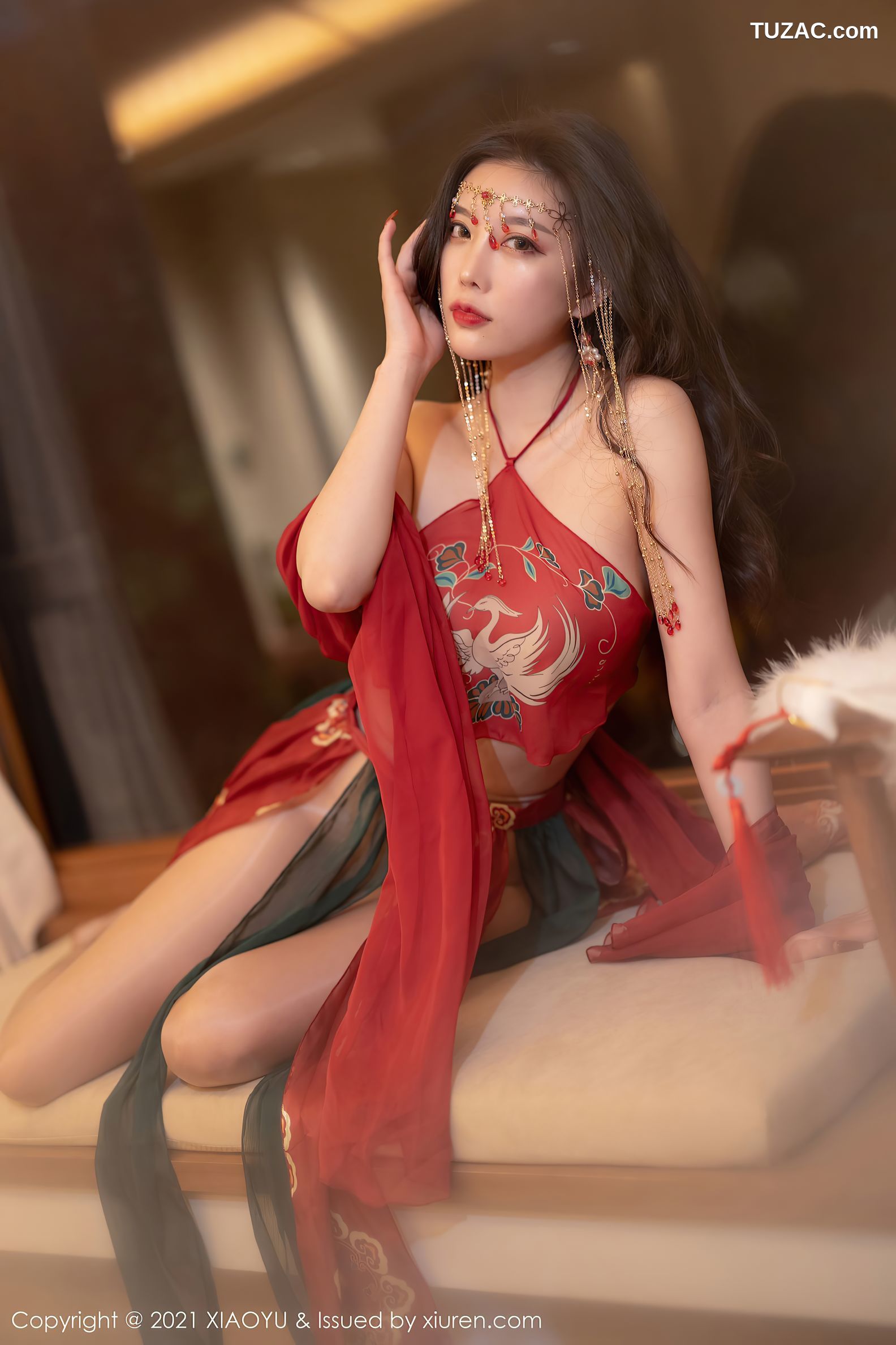 XiaoYu语画界-688-杨晨晨Sugar-丽江心愿旅拍红色古装肚兜-2021.12.31