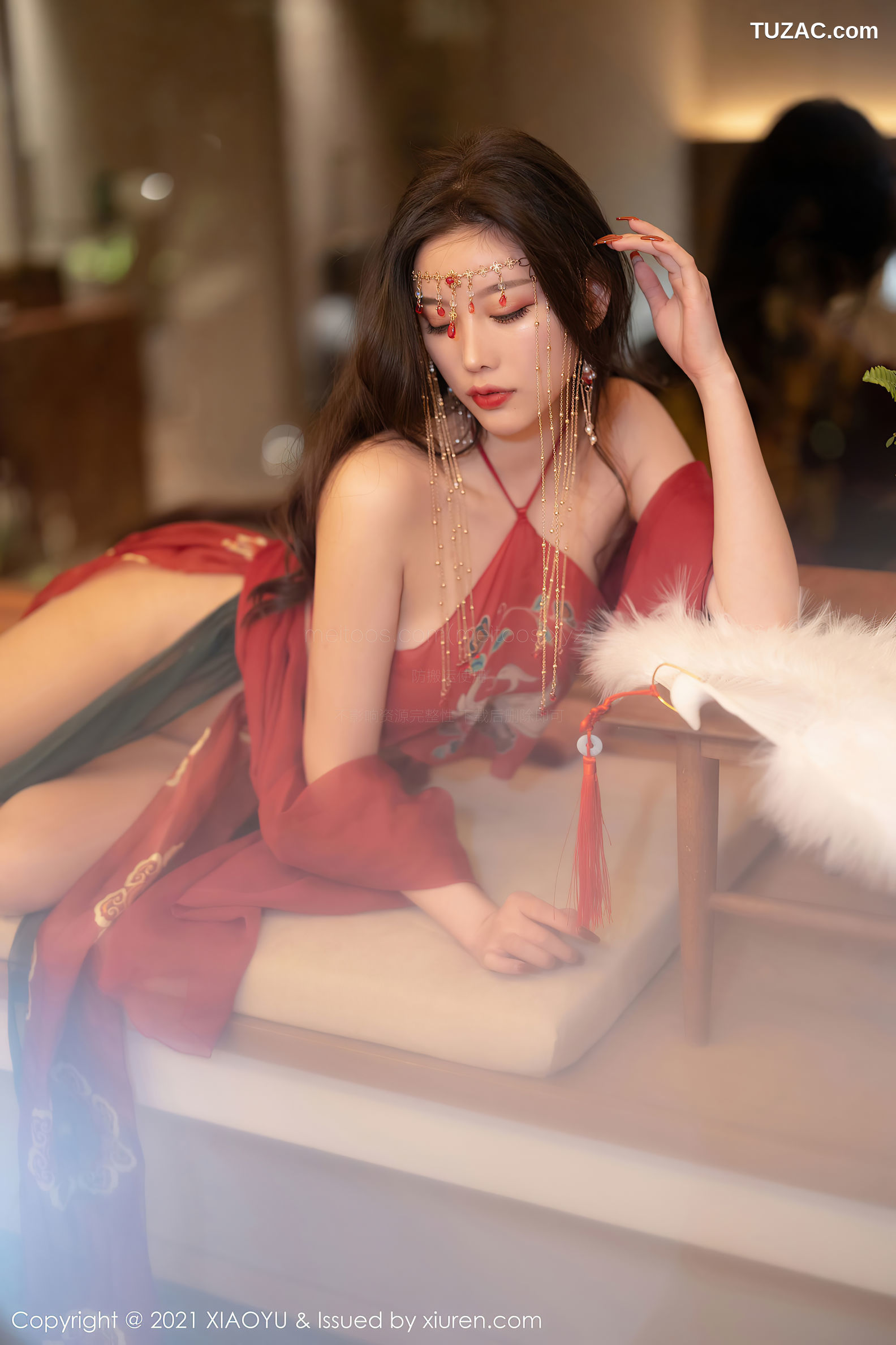 XiaoYu语画界-688-杨晨晨Sugar-丽江心愿旅拍红色古装肚兜-2021.12.31