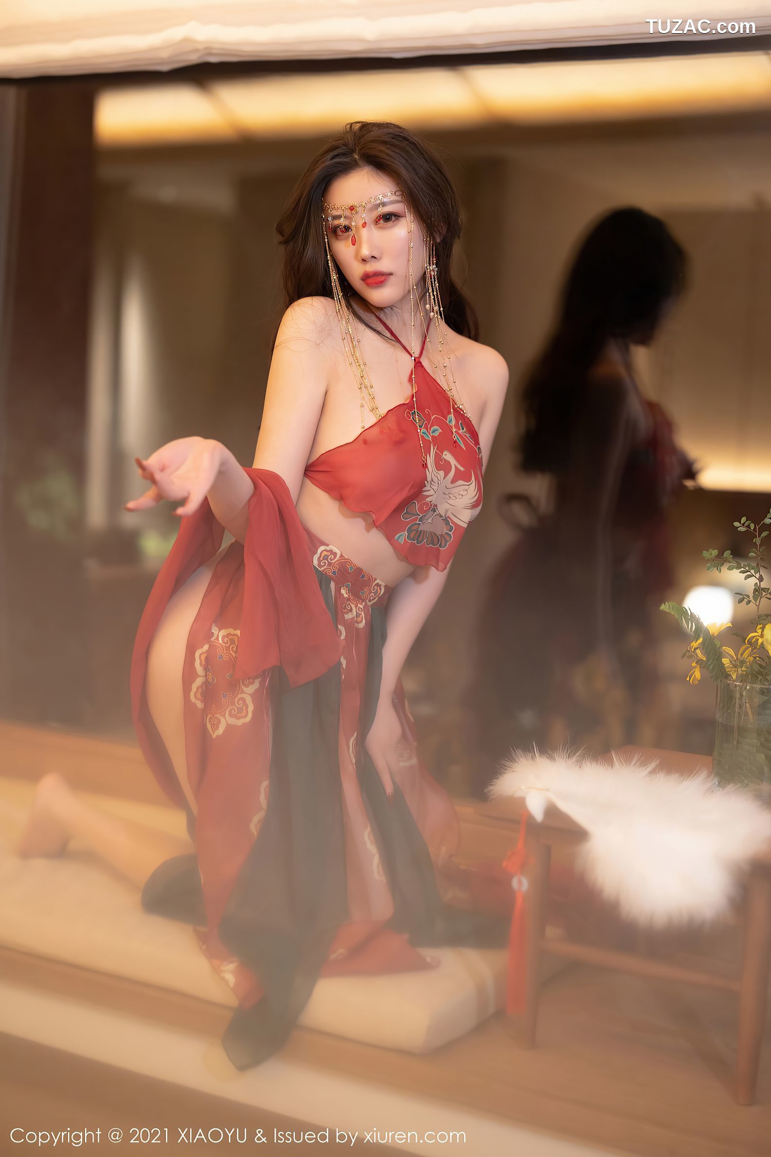XiaoYu语画界-688-杨晨晨Sugar-丽江心愿旅拍红色古装肚兜-2021.12.31