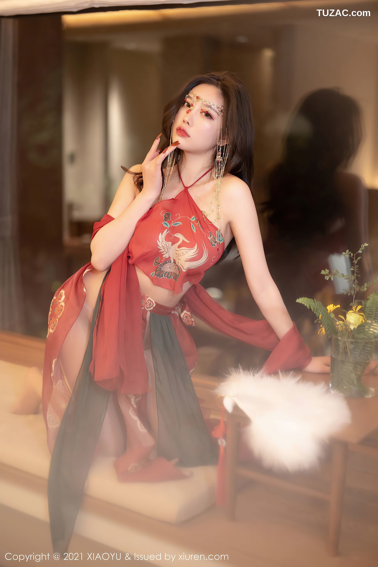 XiaoYu语画界-688-杨晨晨Sugar-丽江心愿旅拍红色古装肚兜-2021.12.31