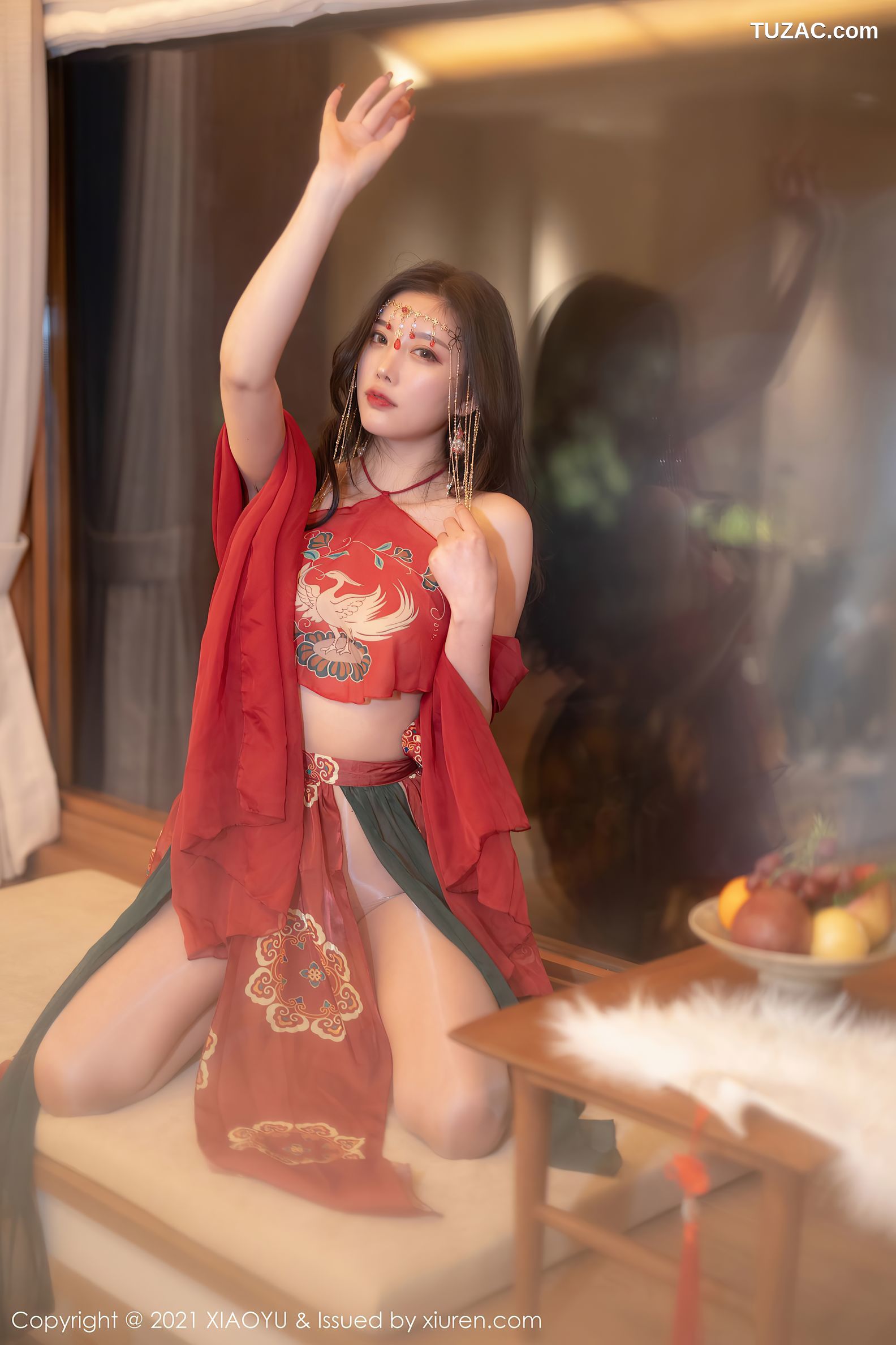 XiaoYu语画界-688-杨晨晨Sugar-丽江心愿旅拍红色古装肚兜-2021.12.31