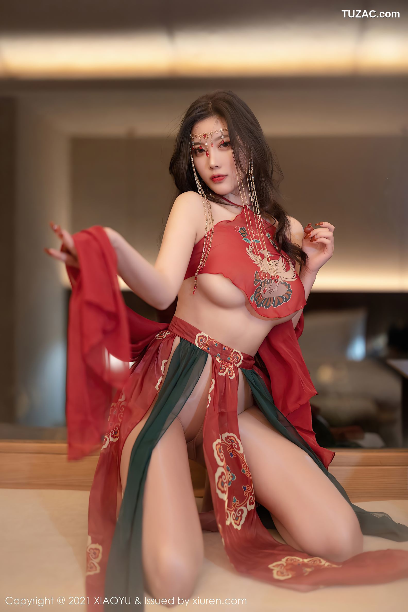 XiaoYu语画界-688-杨晨晨Sugar-丽江心愿旅拍红色古装肚兜-2021.12.31