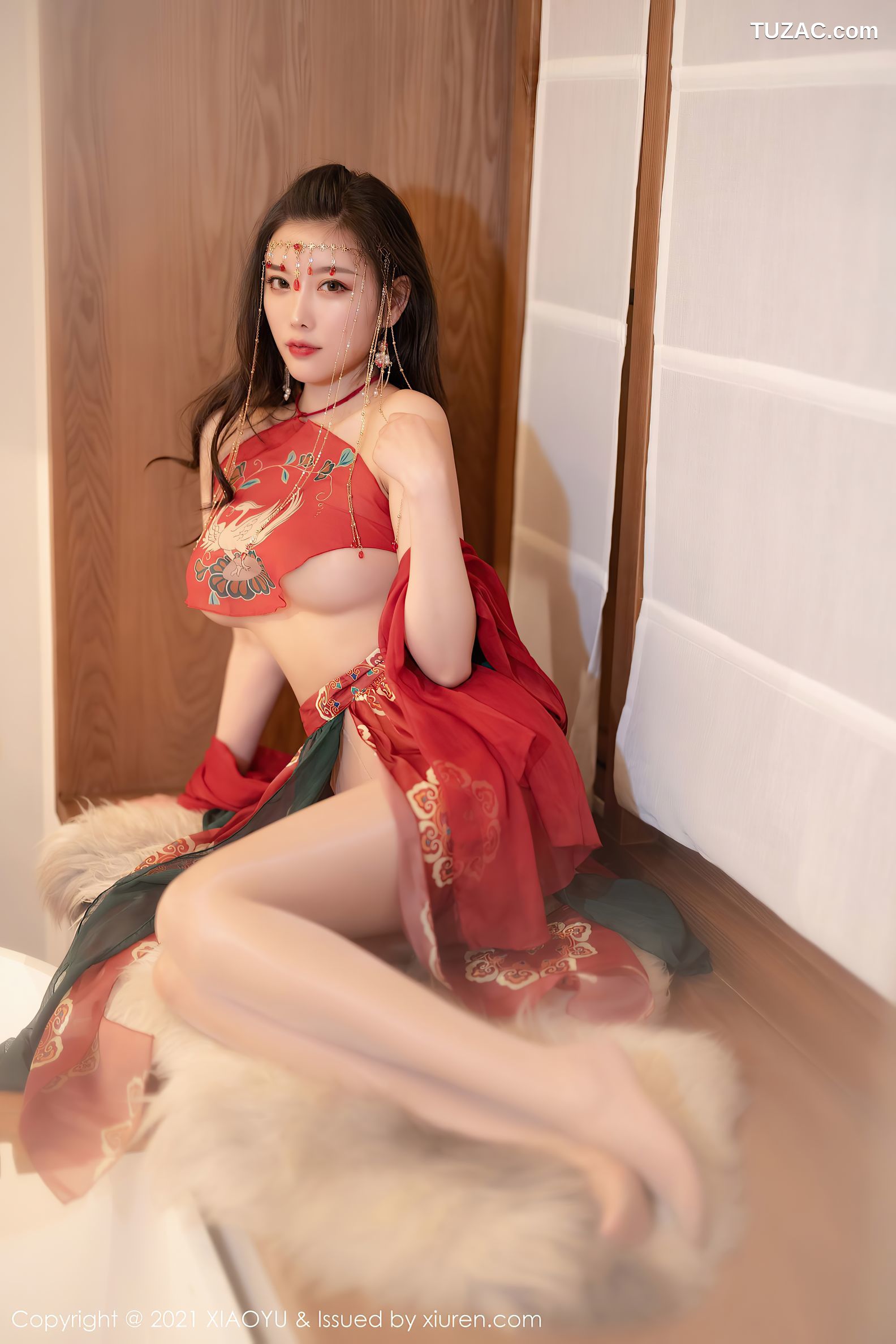 XiaoYu语画界-688-杨晨晨Sugar-丽江心愿旅拍红色古装肚兜-2021.12.31