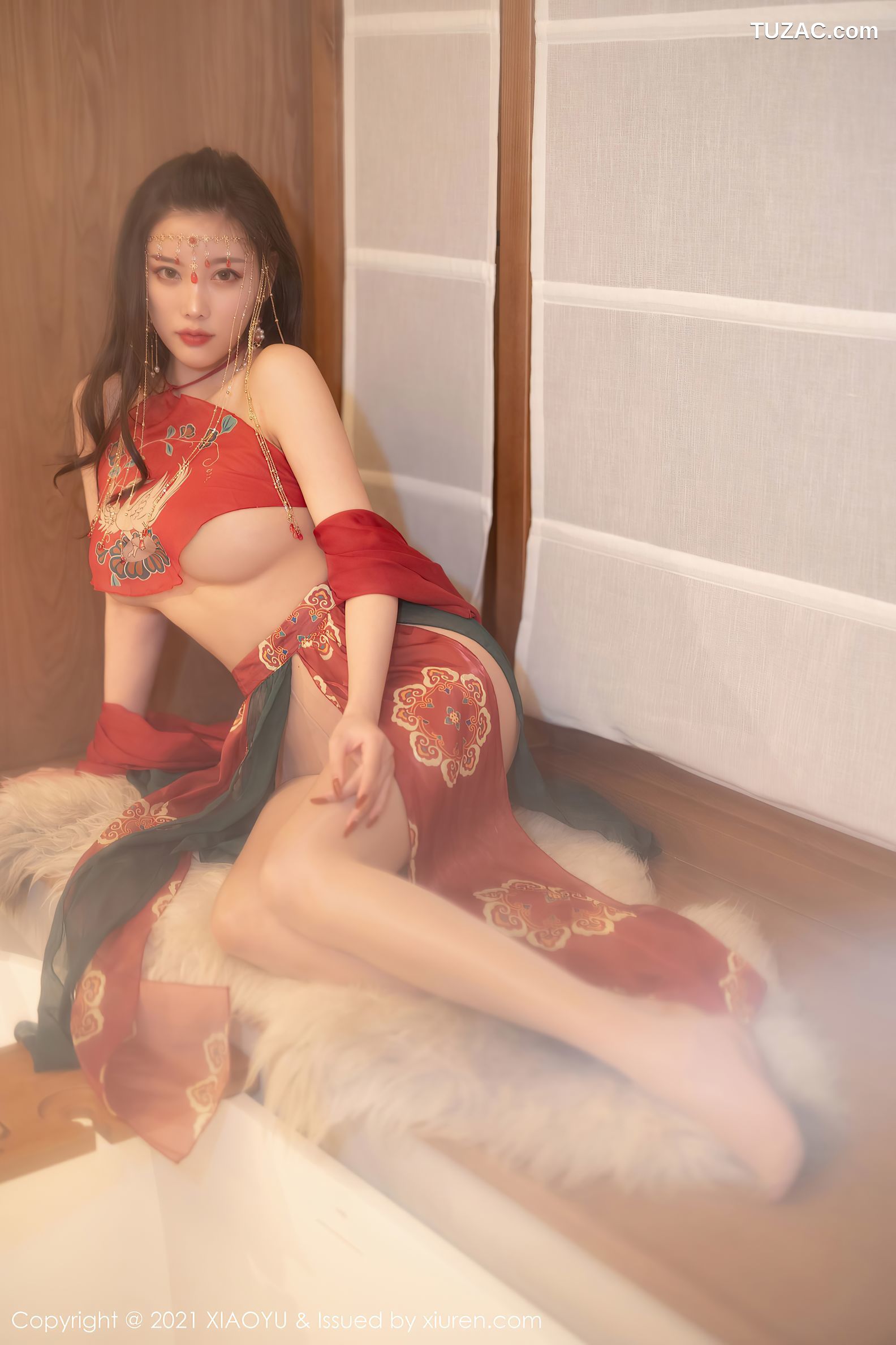 XiaoYu语画界-688-杨晨晨Sugar-丽江心愿旅拍红色古装肚兜-2021.12.31