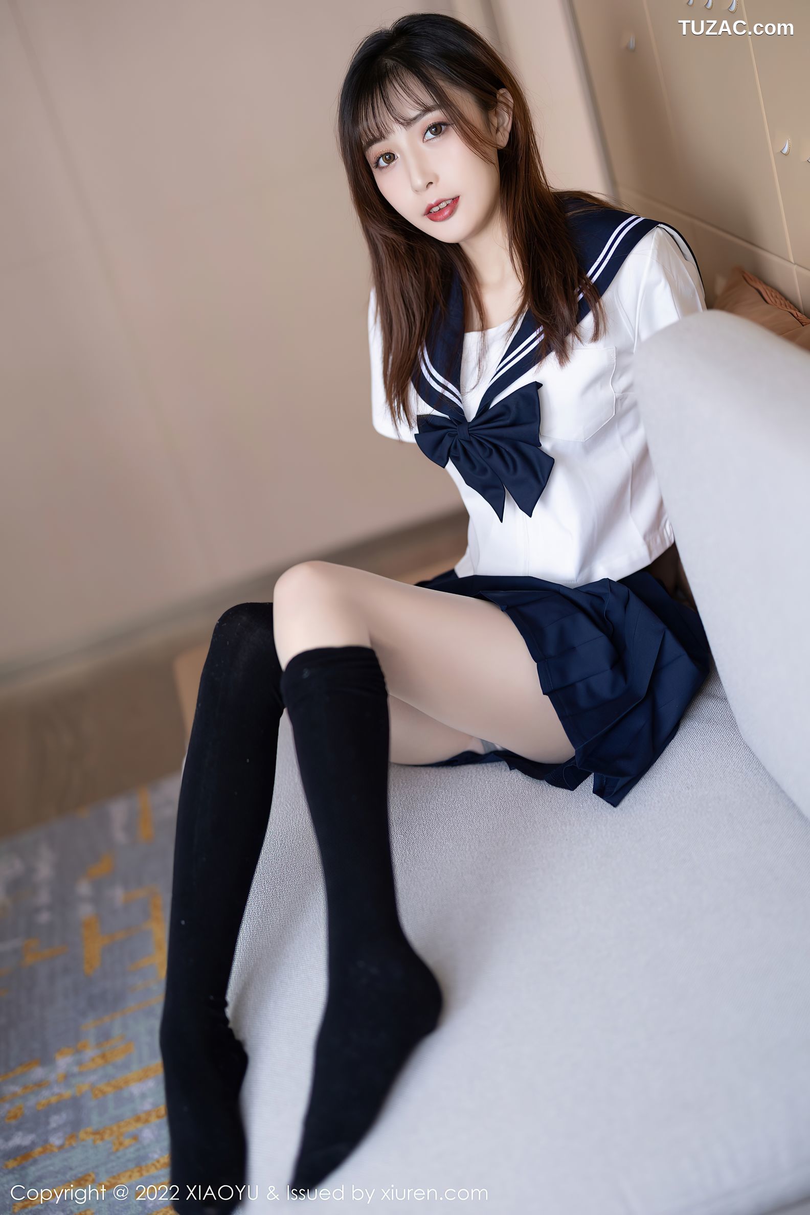XiaoYu语画界-726-林星阑-JK制服黑丝袜蕾丝内衣-2022.03.01