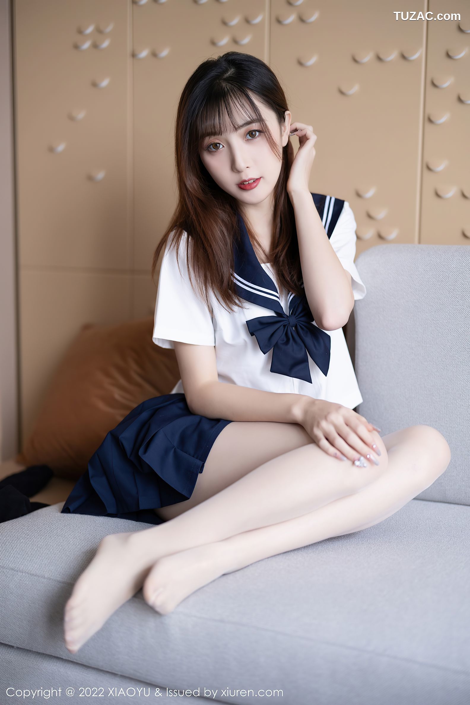 XiaoYu语画界-726-林星阑-JK制服黑丝袜蕾丝内衣-2022.03.01