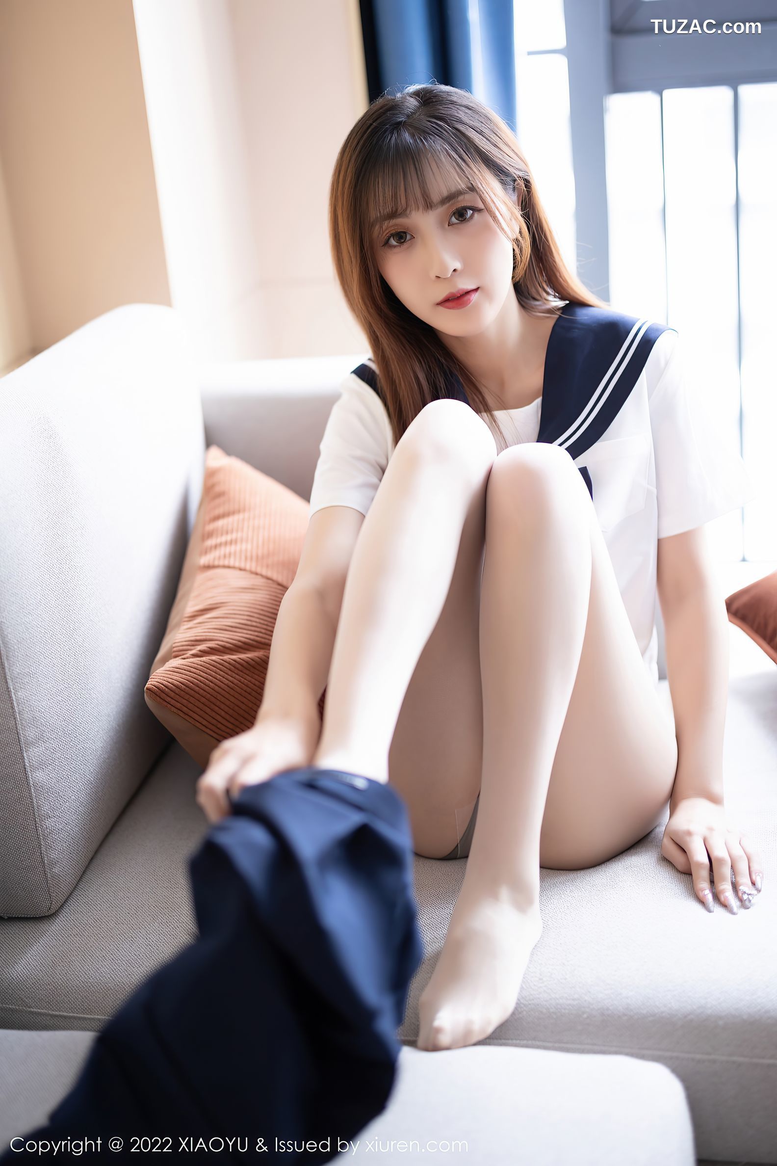 XiaoYu语画界-726-林星阑-JK制服黑丝袜蕾丝内衣-2022.03.01