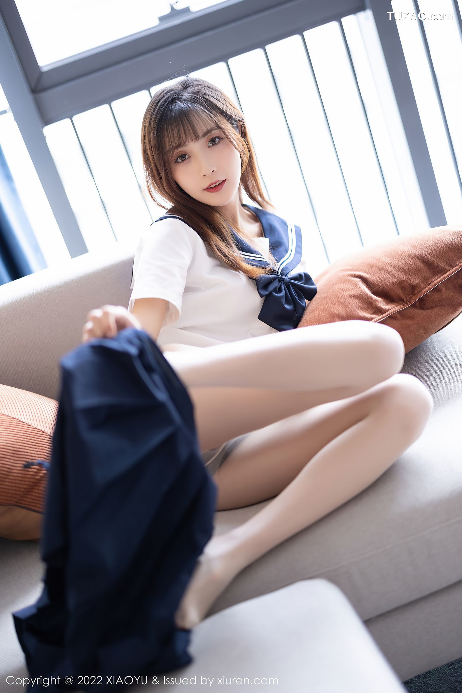 XiaoYu语画界-726-林星阑-JK制服黑丝袜蕾丝内衣-2022.03.01
