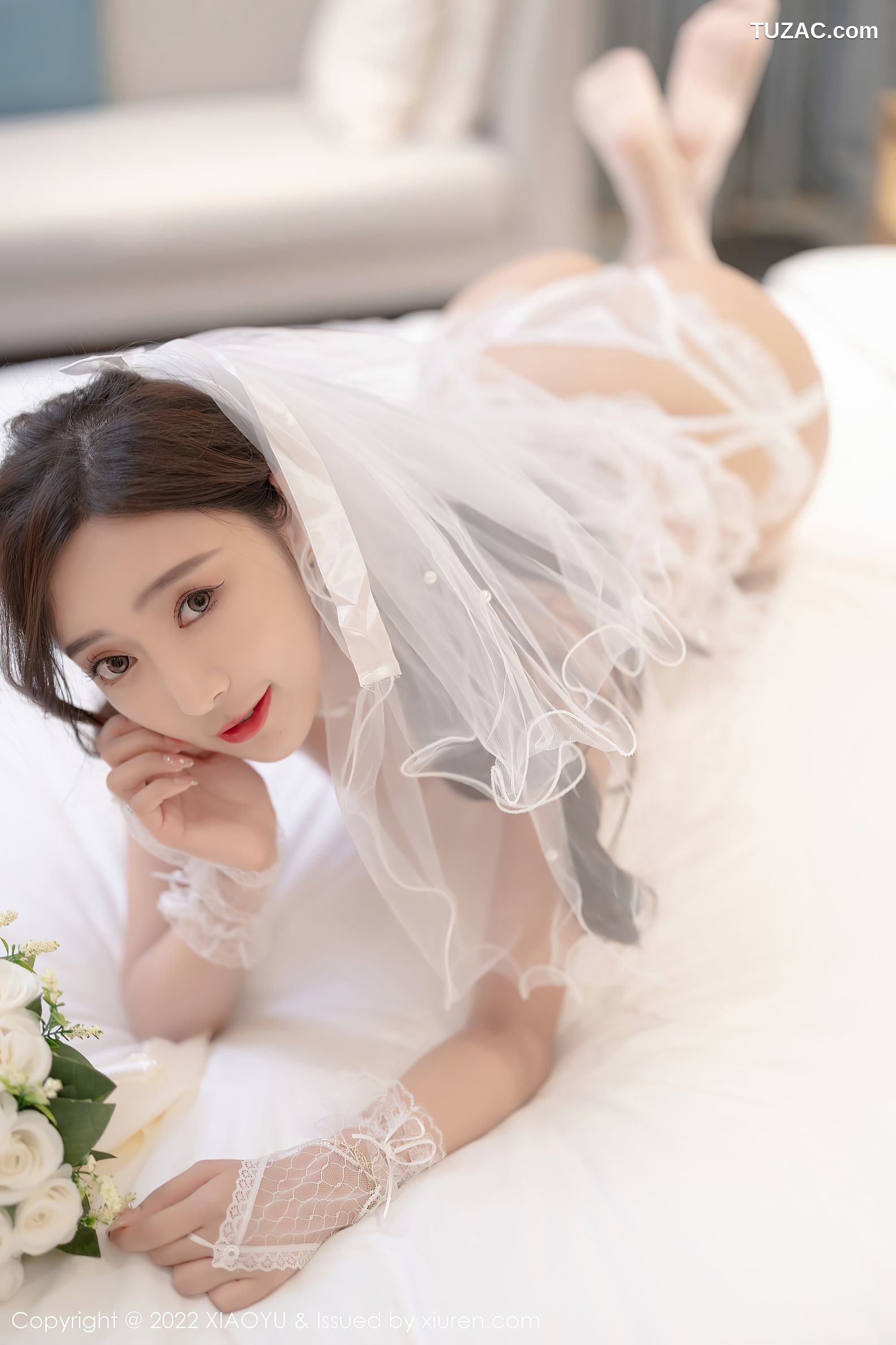 XiaoYu语画界-733-王馨瑶-惠州旅拍白婚纱礼裙白色蕾丝内衣-2022.03.10