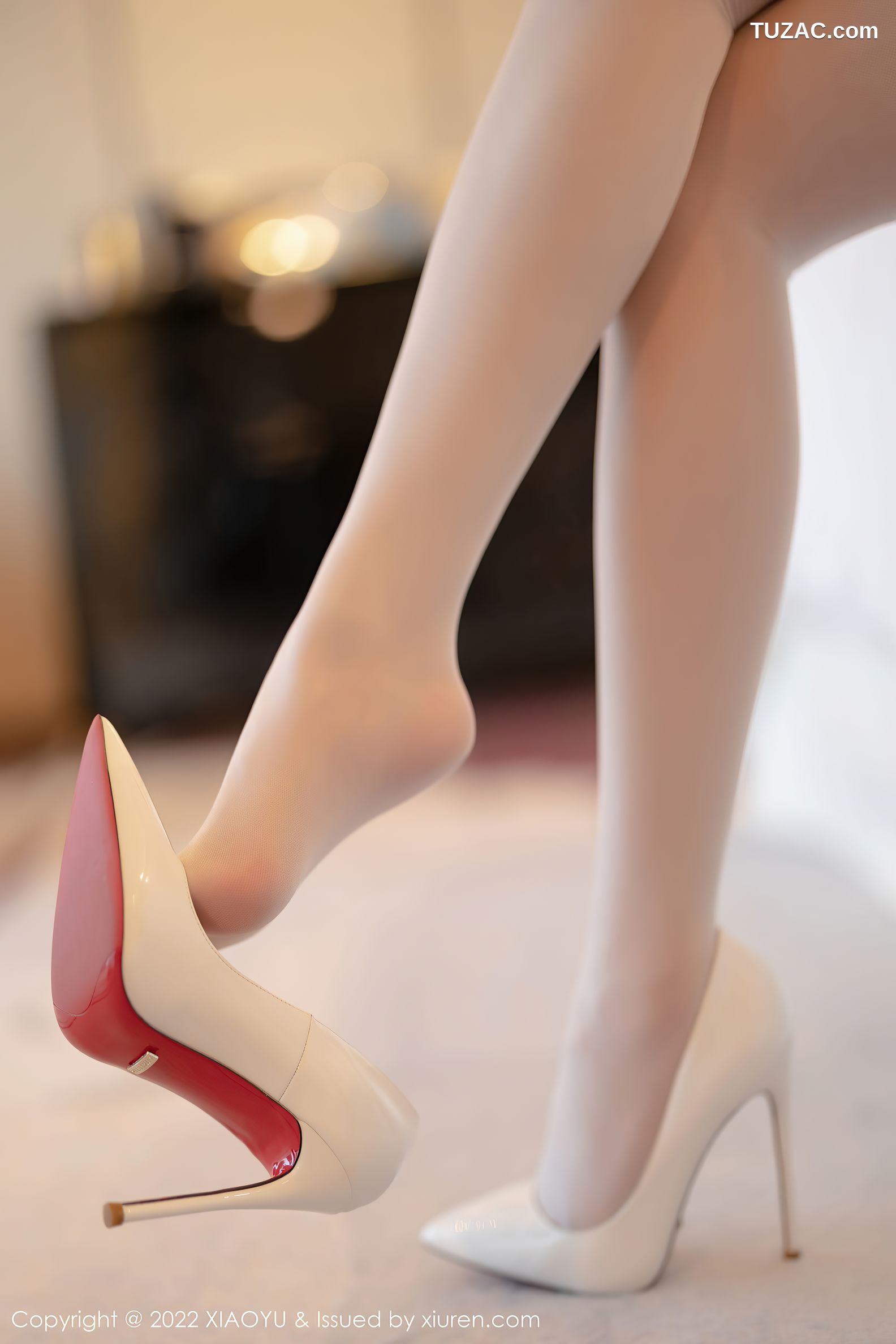 XiaoYu语画界-739-杨晨晨Yome-性感白色婚纱白丝袜-2022.03.18