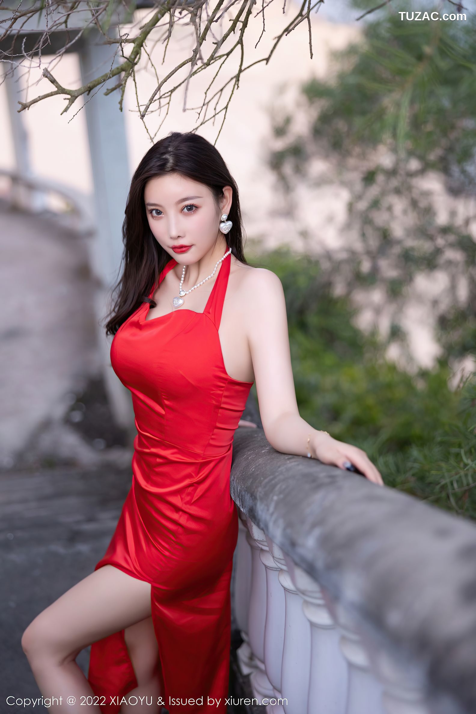 XiaoYu语画界-745-杨晨晨-丽江心愿旅拍红色蕾丝内衣-2022.03.28