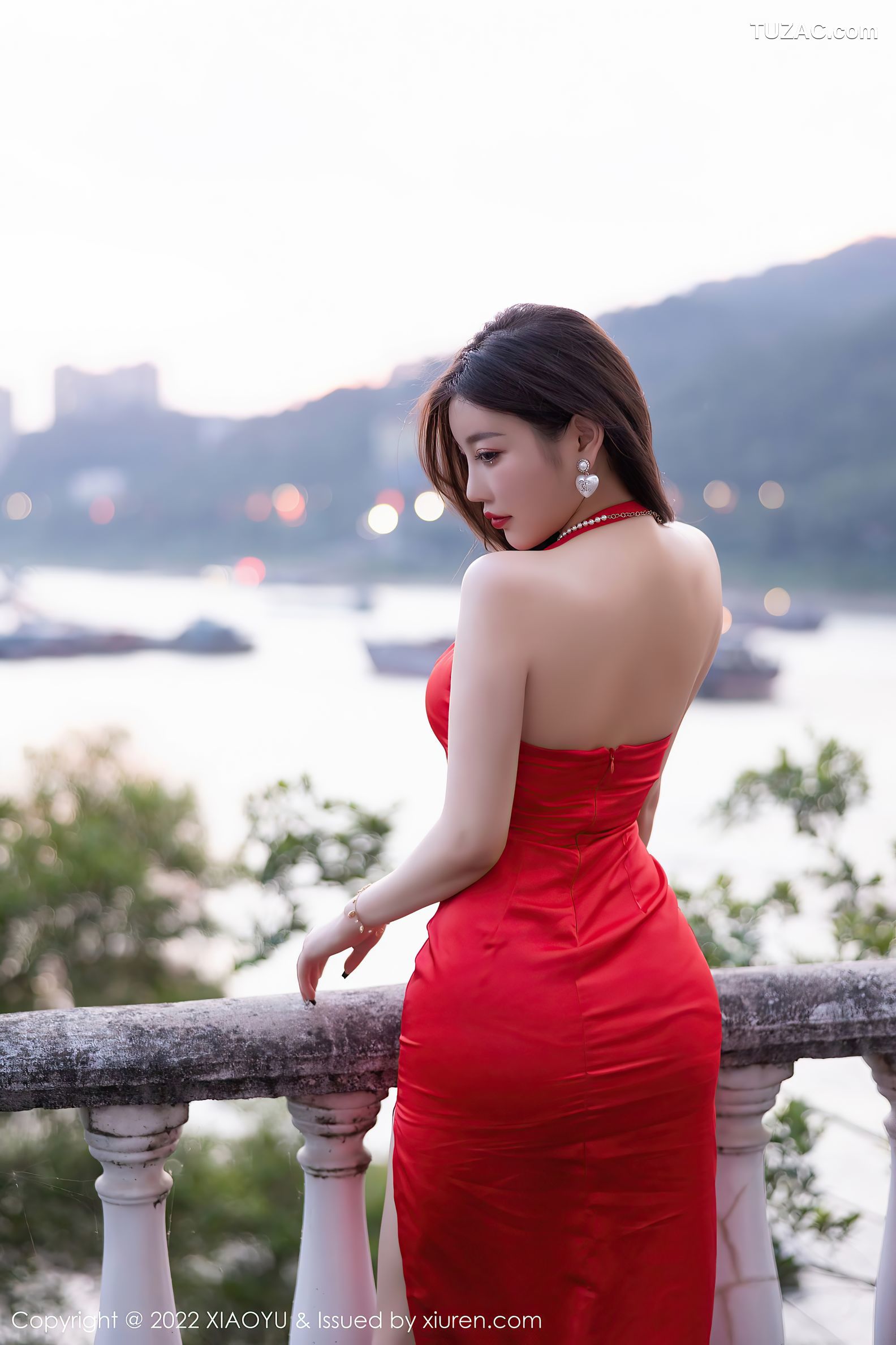 XiaoYu语画界-745-杨晨晨-丽江心愿旅拍红色蕾丝内衣-2022.03.28