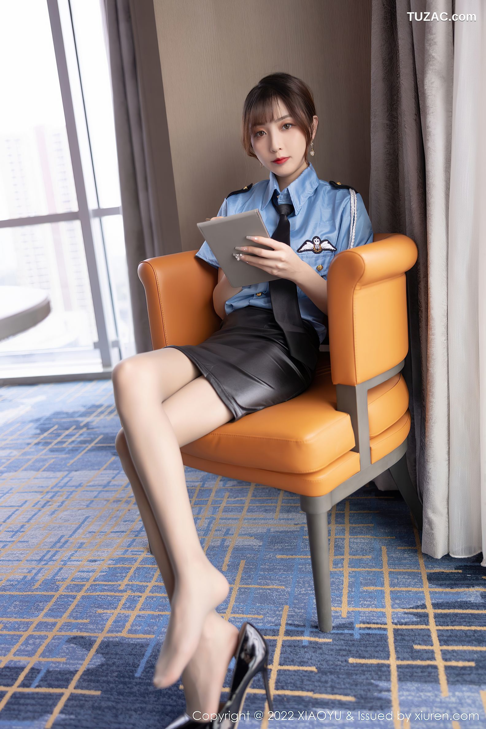 XiaoYu语画界-778-林星阑-女警制服黑色蕾丝内衣超薄肉丝-2022.05.16