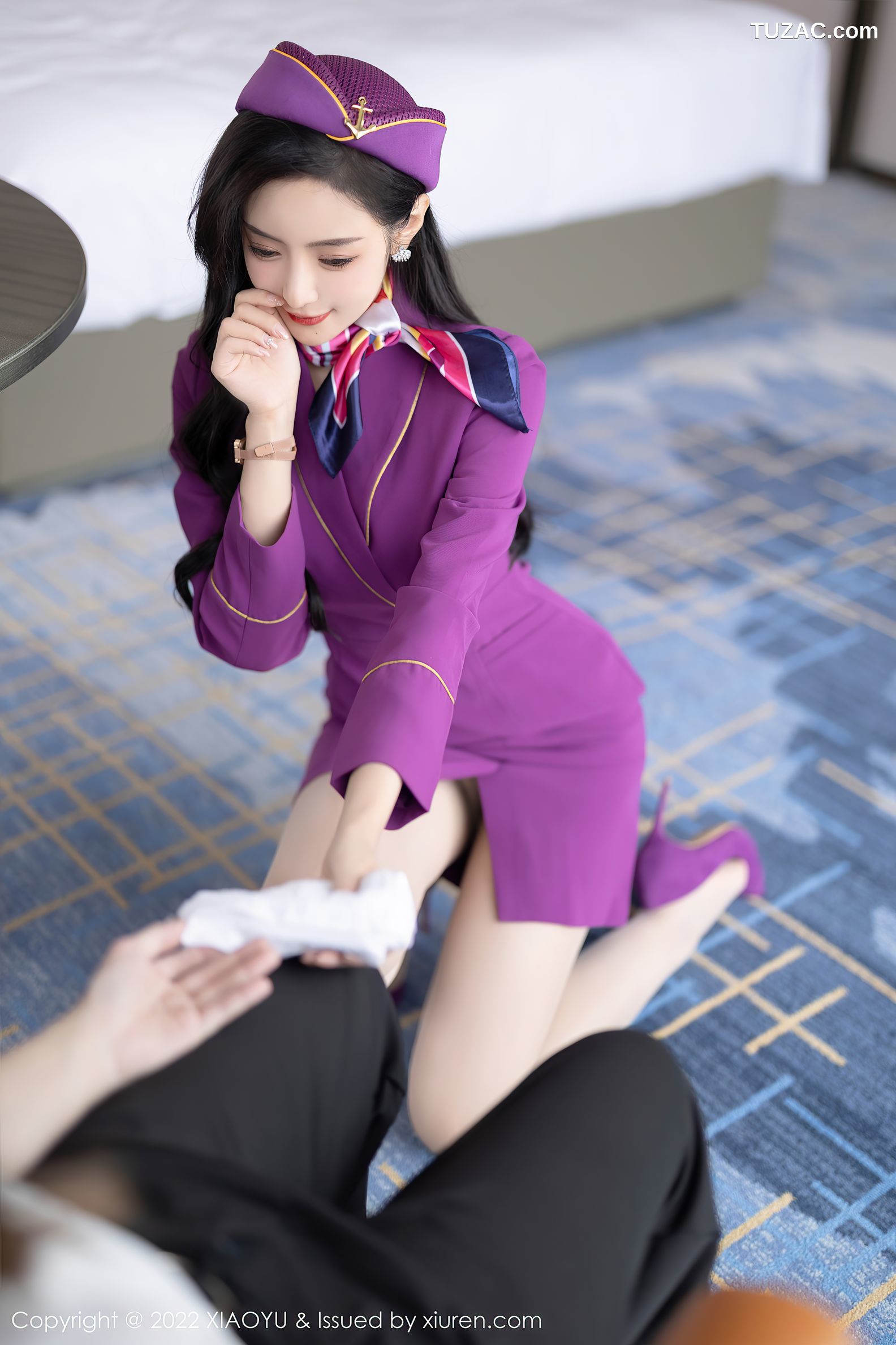 XiaoYu语画界-781-王馨瑶Yanni-角色扮演紫色套装灰内衣肉丝-2022.05.19