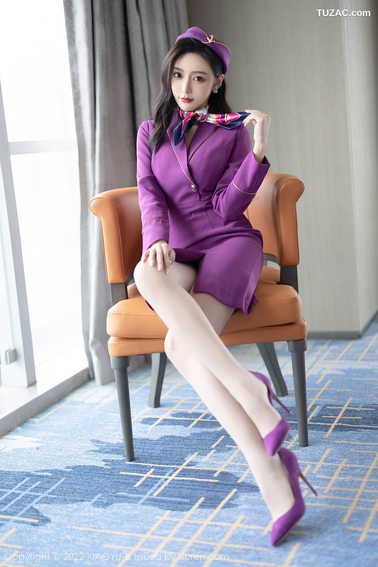 XiaoYu语画界-781-王馨瑶Yanni-角色扮演紫色套装灰内衣肉丝-2022.05.19