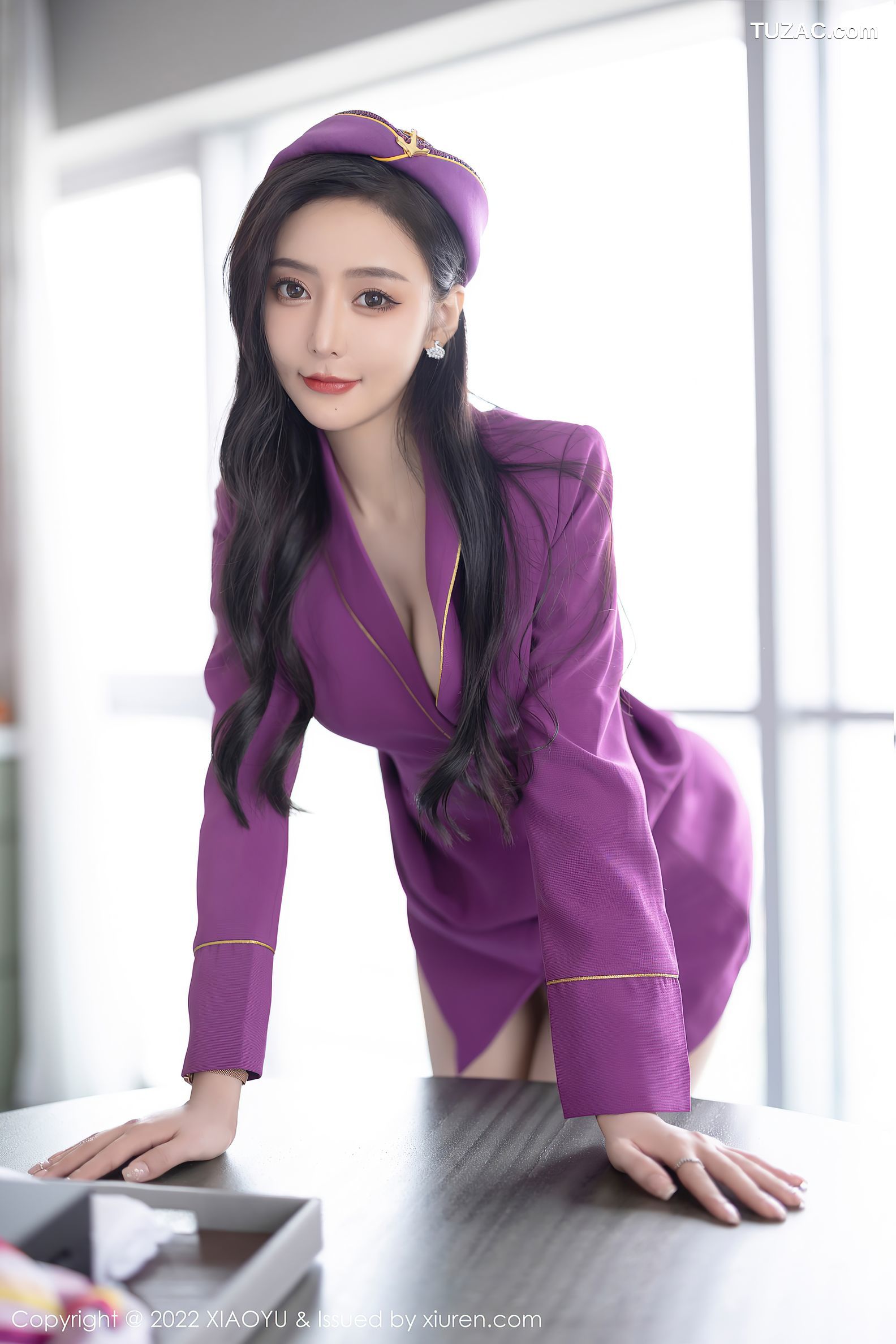 XiaoYu语画界-781-王馨瑶Yanni-角色扮演紫色套装灰内衣肉丝-2022.05.19