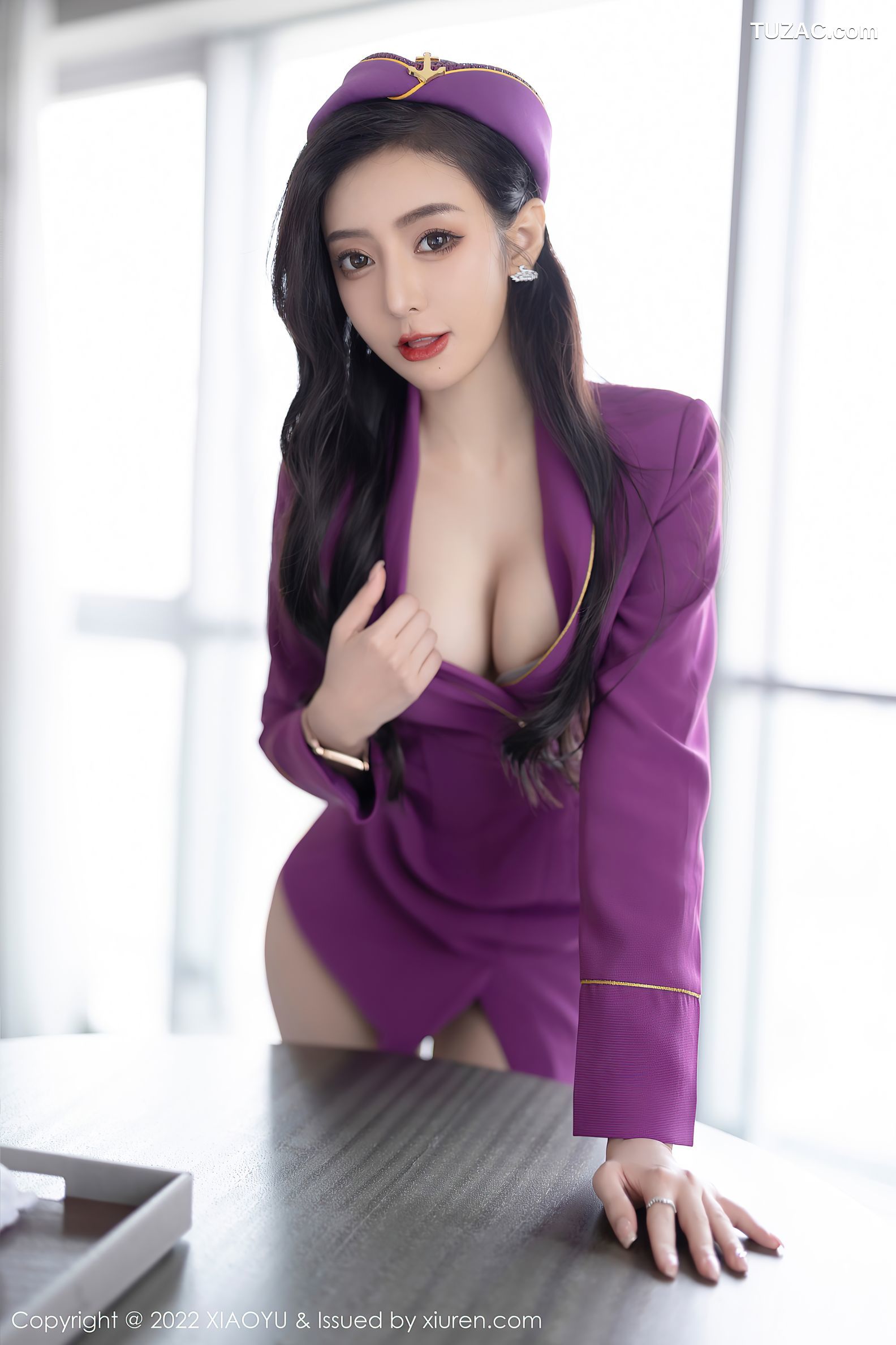 XiaoYu语画界-781-王馨瑶Yanni-角色扮演紫色套装灰内衣肉丝-2022.05.19
