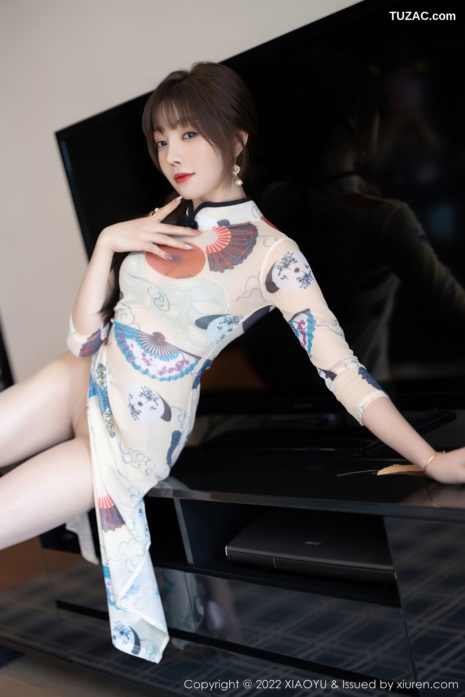 XiaoYu语画界-788-芝芝Booty-白色轻透旗袍蕾丝内衣肉丝-2022.05.30