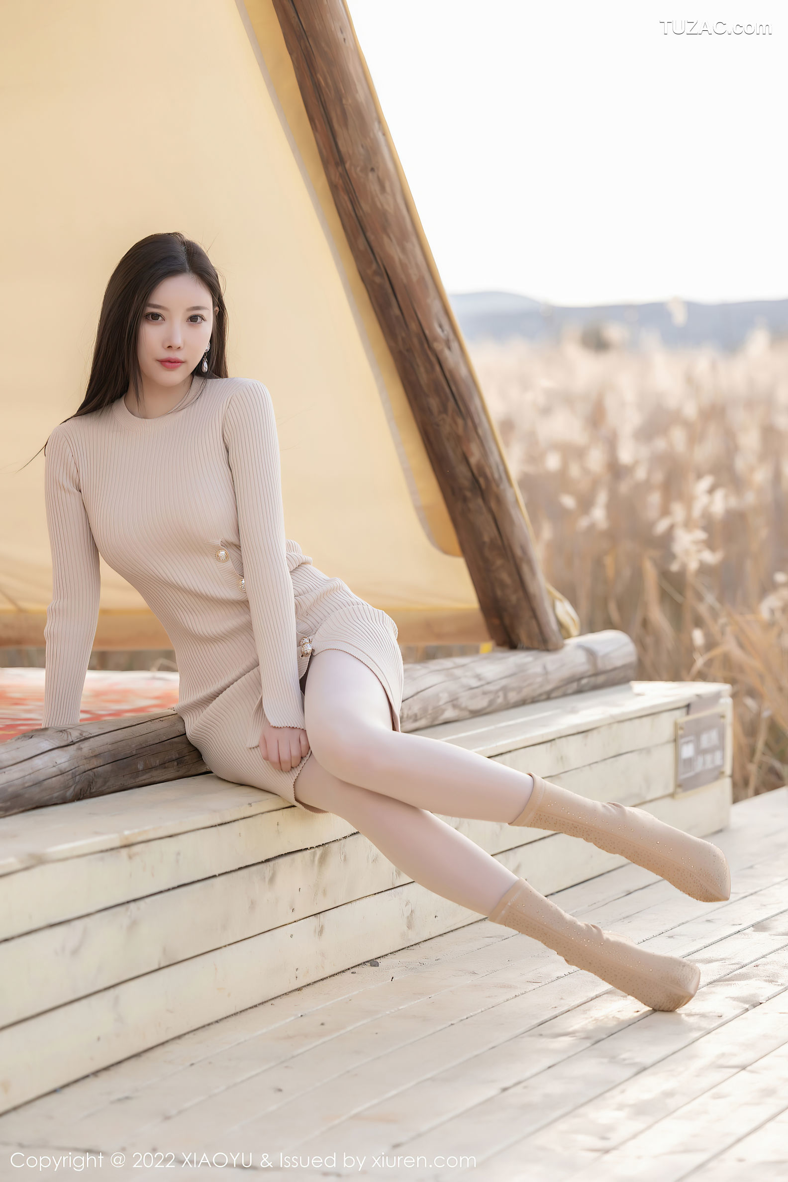 XiaoYu语画界-796-杨晨晨Yome-丽江心愿旅拍室内紫色轻透蕾丝内衣-2022.06.10